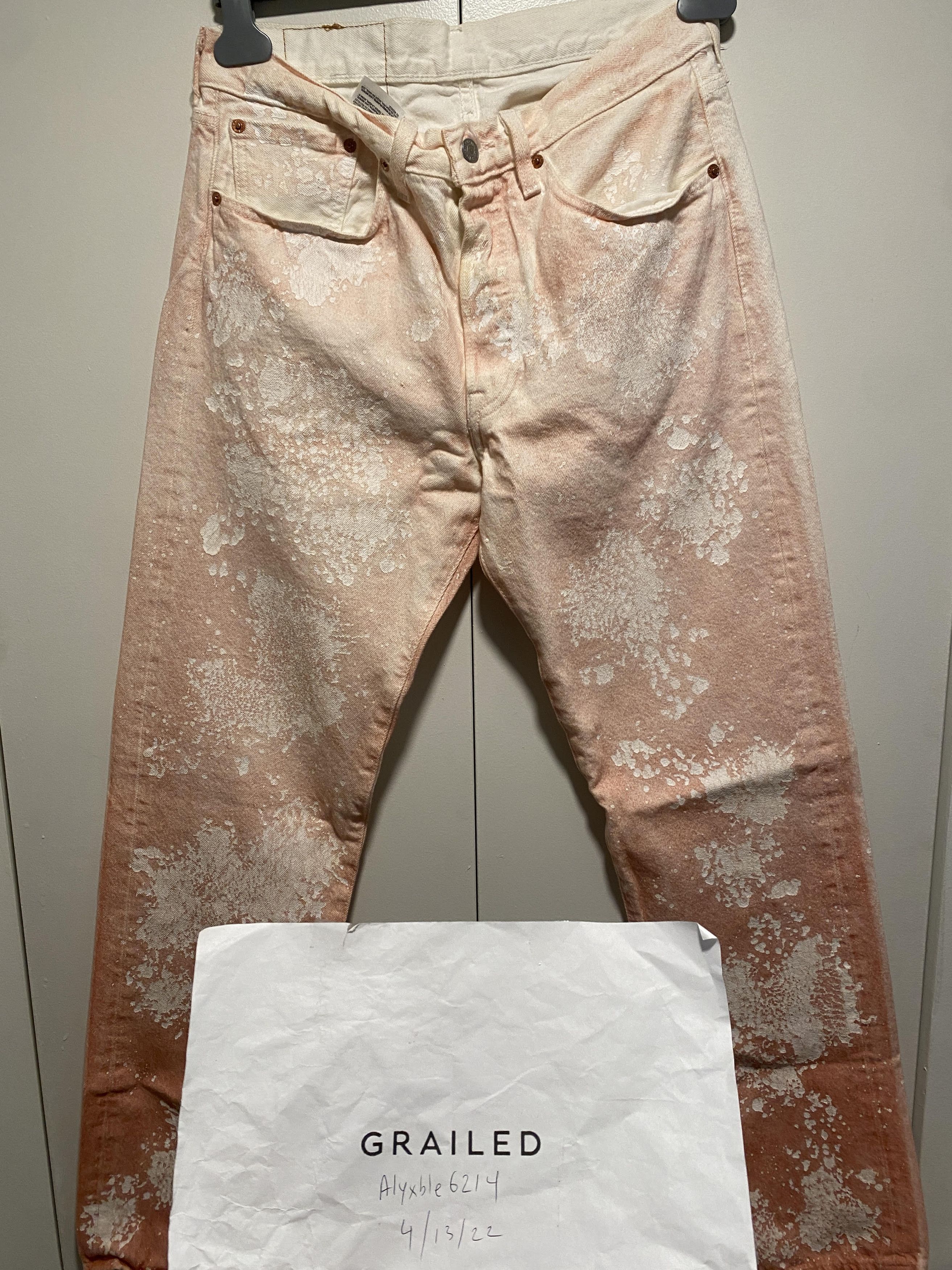 DENIM TEARS Denim Tears Brick Mason Jean White/Red Clay size 31 x 32 Size US 31 - 6 Thumbnail
