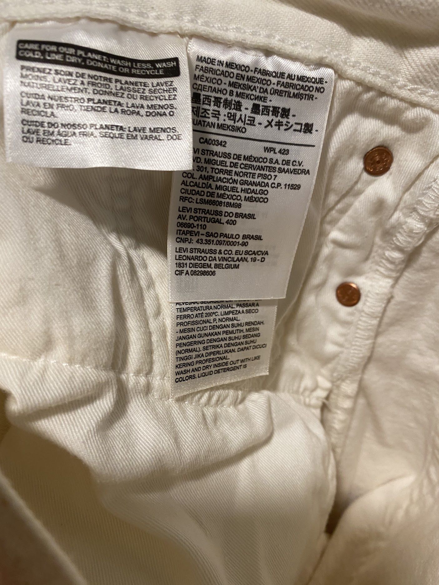DENIM TEARS Denim Tears Brick Mason Jean White/Red Clay size 31 x 32 Size US 31 - 7 Thumbnail