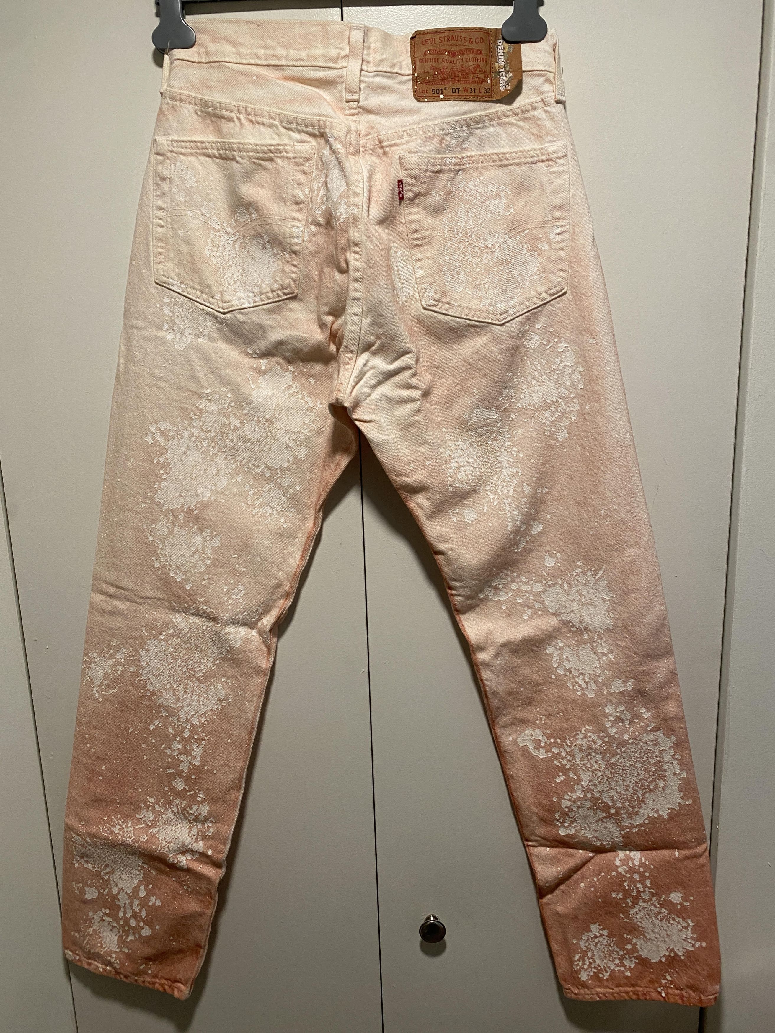 DENIM TEARS Denim Tears Brick Mason Jean White/Red Clay size 31 x 32 Size US 31 - 2 Thumbnail