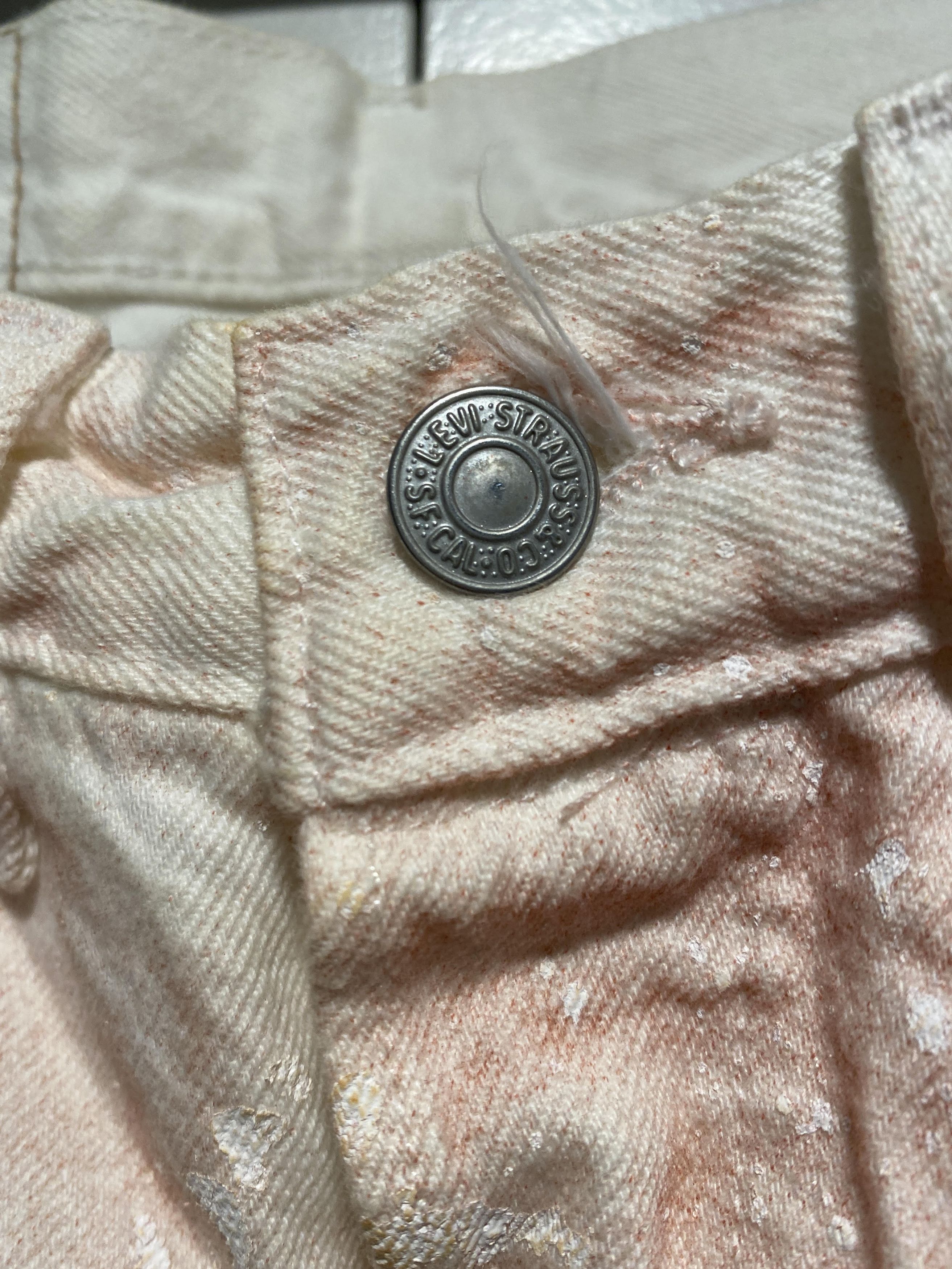 DENIM TEARS Denim Tears Brick Mason Jean White/Red Clay size 31 x 32 Size US 31 - 9 Thumbnail