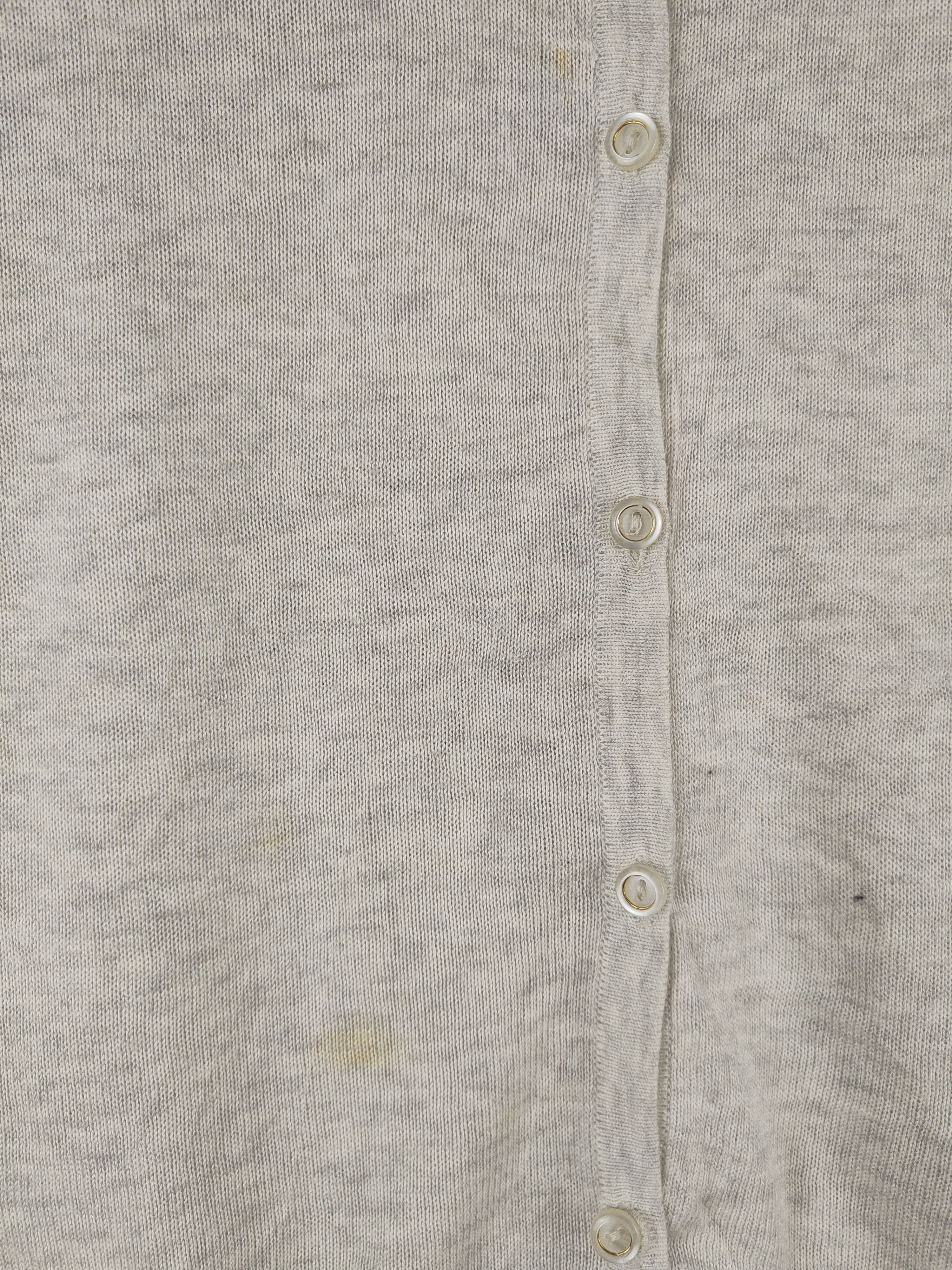 Japanese Brand Cinema Club Gray Cardigan thin knitwear japan #S931 Size M / US 6-8 / IT 42-44 - 3 Thumbnail