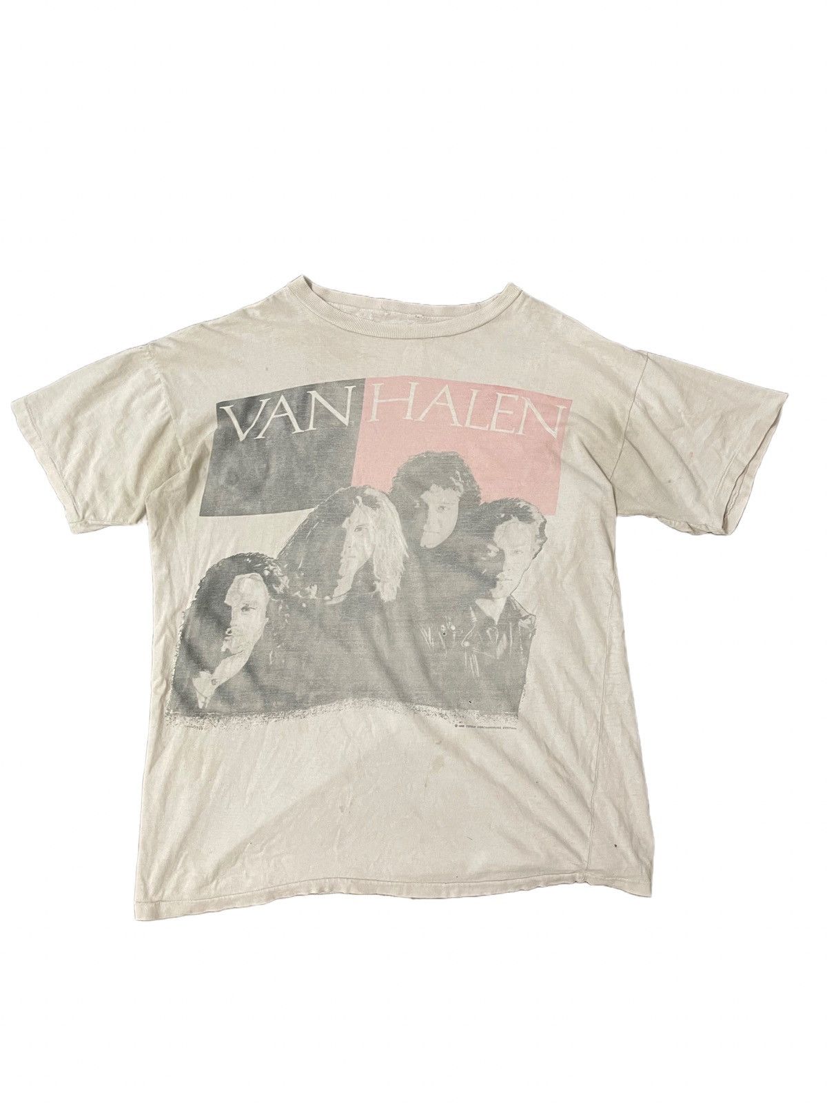 Vintage Van Halen 1988 Summer Tour Single Stitch Tee T-Shirt Short  