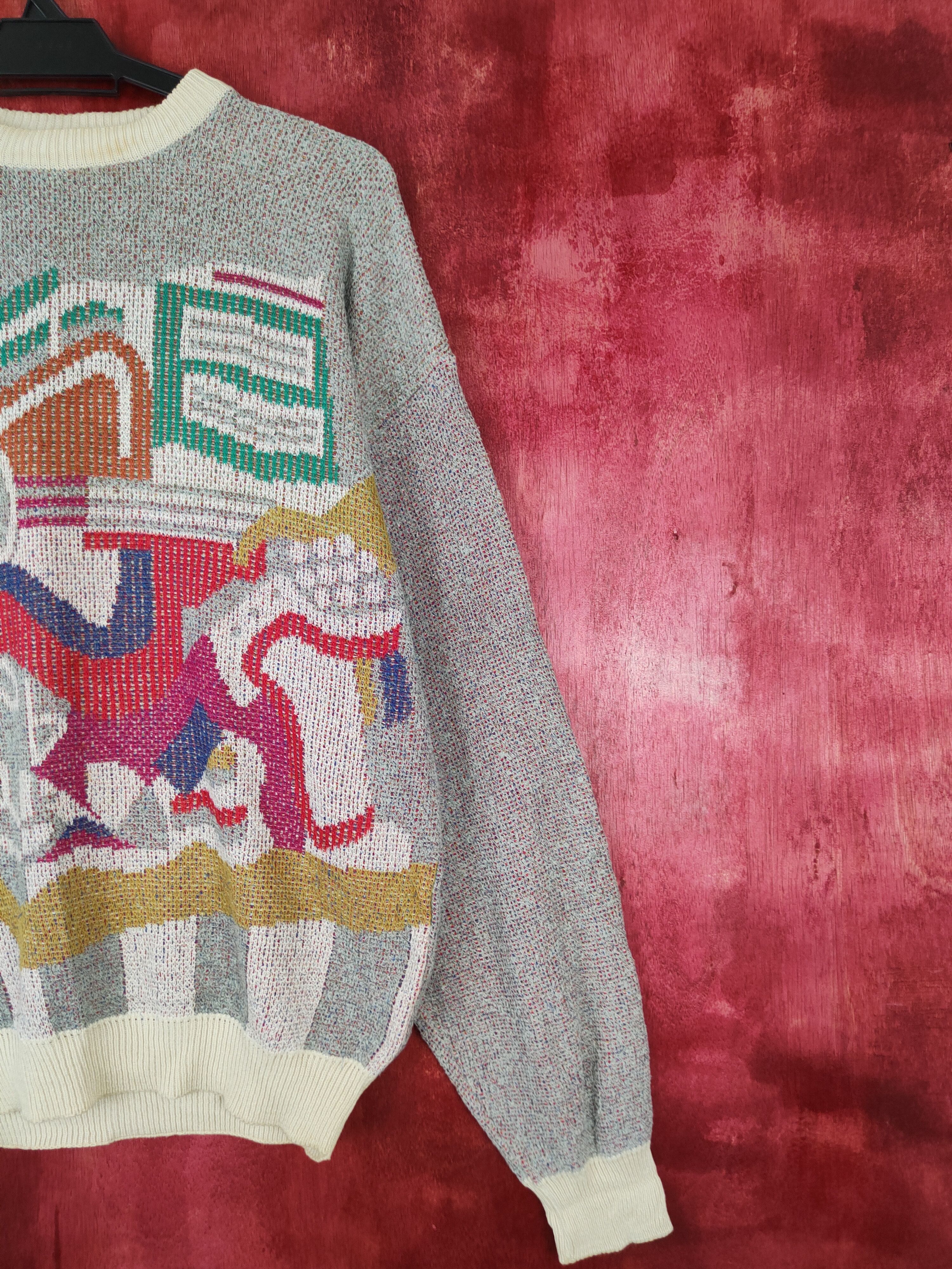 Japanese Brand Japan art style Gray Knitwear sweatshirt #5278 Size M / US 6-8 / IT 42-44 - 4 Thumbnail