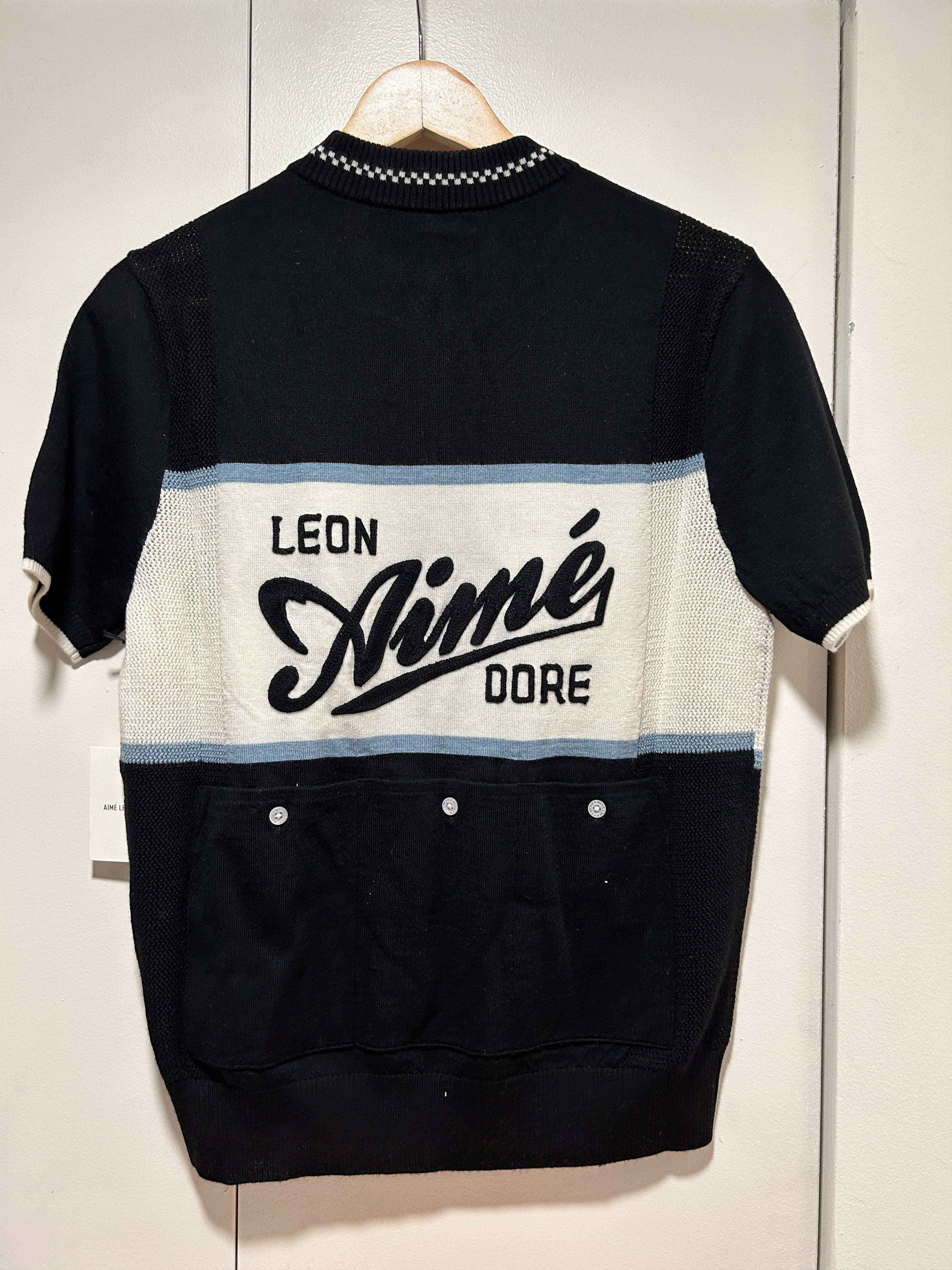 Aime Leon Dore Knit Cycling Jersey Blue