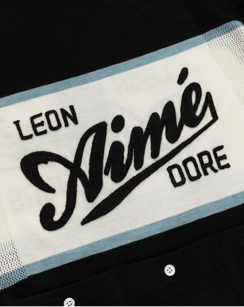 Aime Leon Dore Knit cycling jersey - black Size US M / EU 48-50 / 2 - 6 Thumbnail