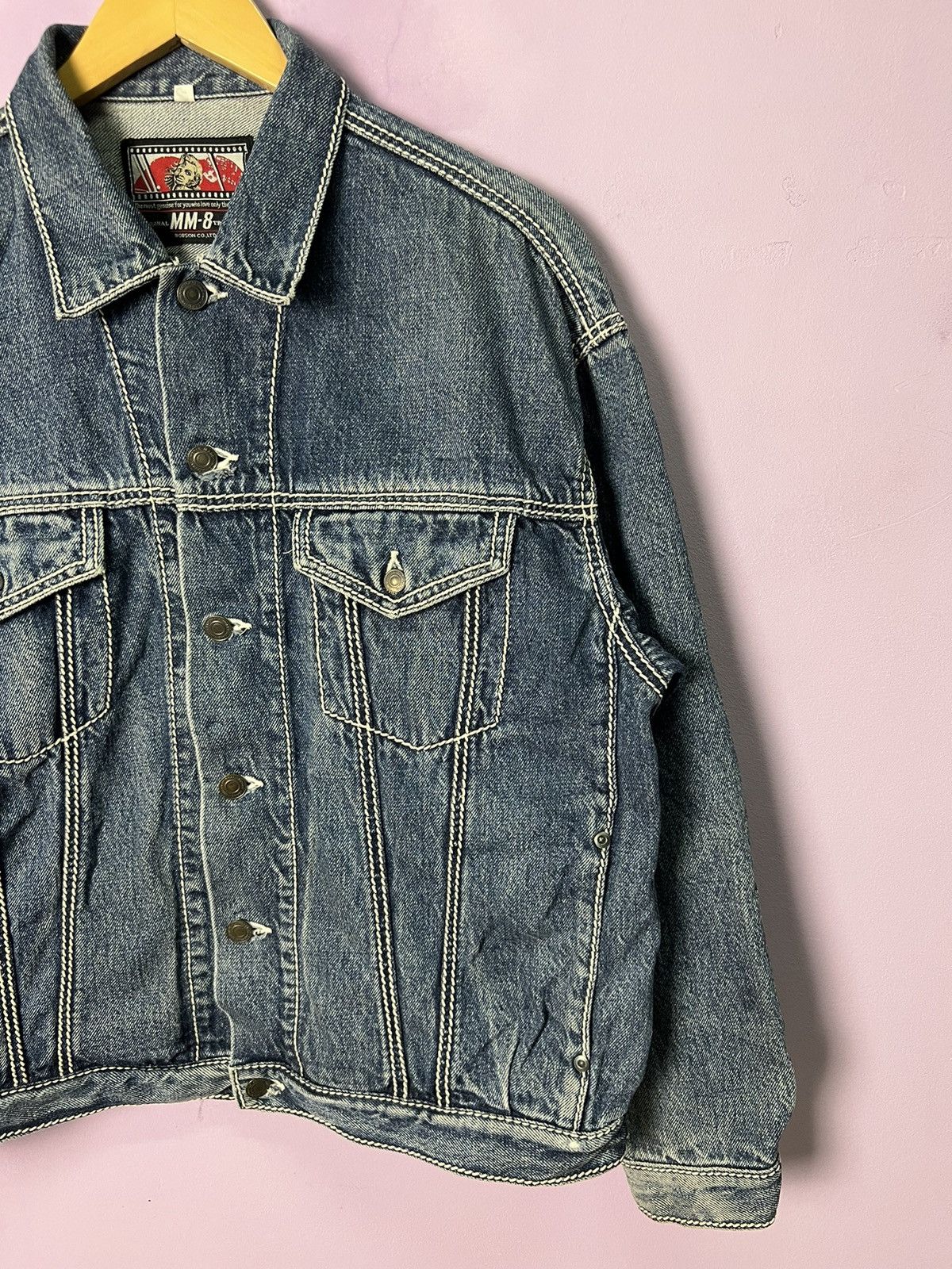 Japanese Brand 🔥Bobson MM-8 Denim Trucker Size US M / EU 48-50 / 2 - 4 Thumbnail