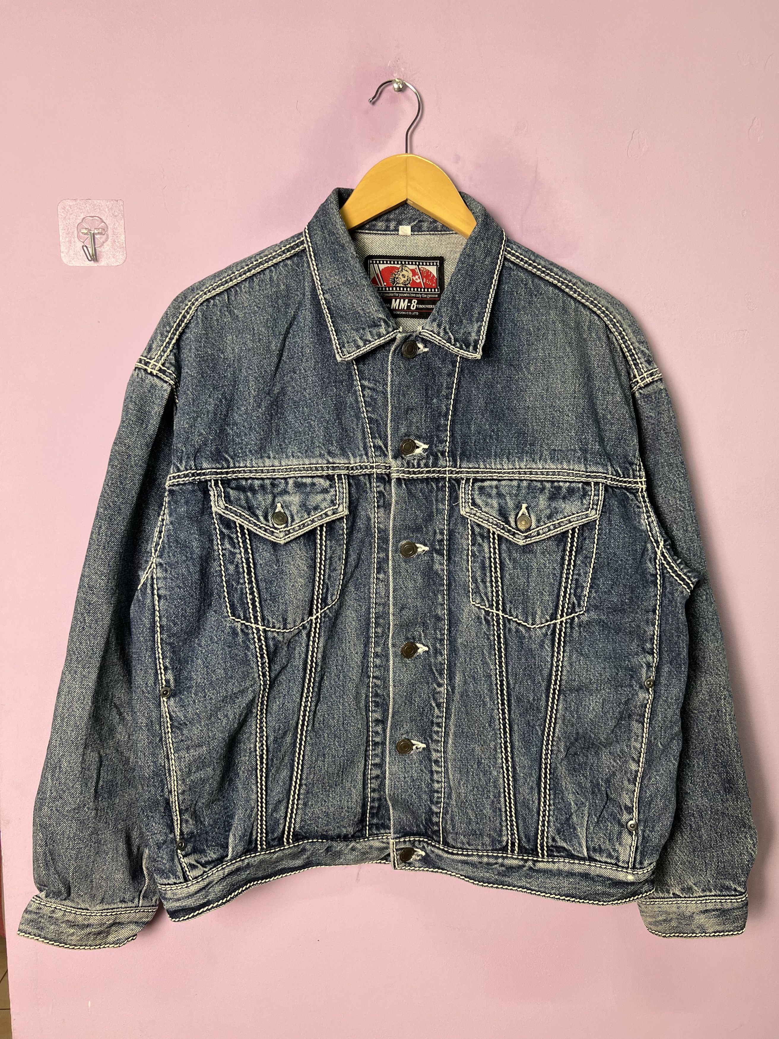 Japanese Brand 🔥Bobson MM-8 Denim Trucker Size US M / EU 48-50 / 2 - 18 Thumbnail