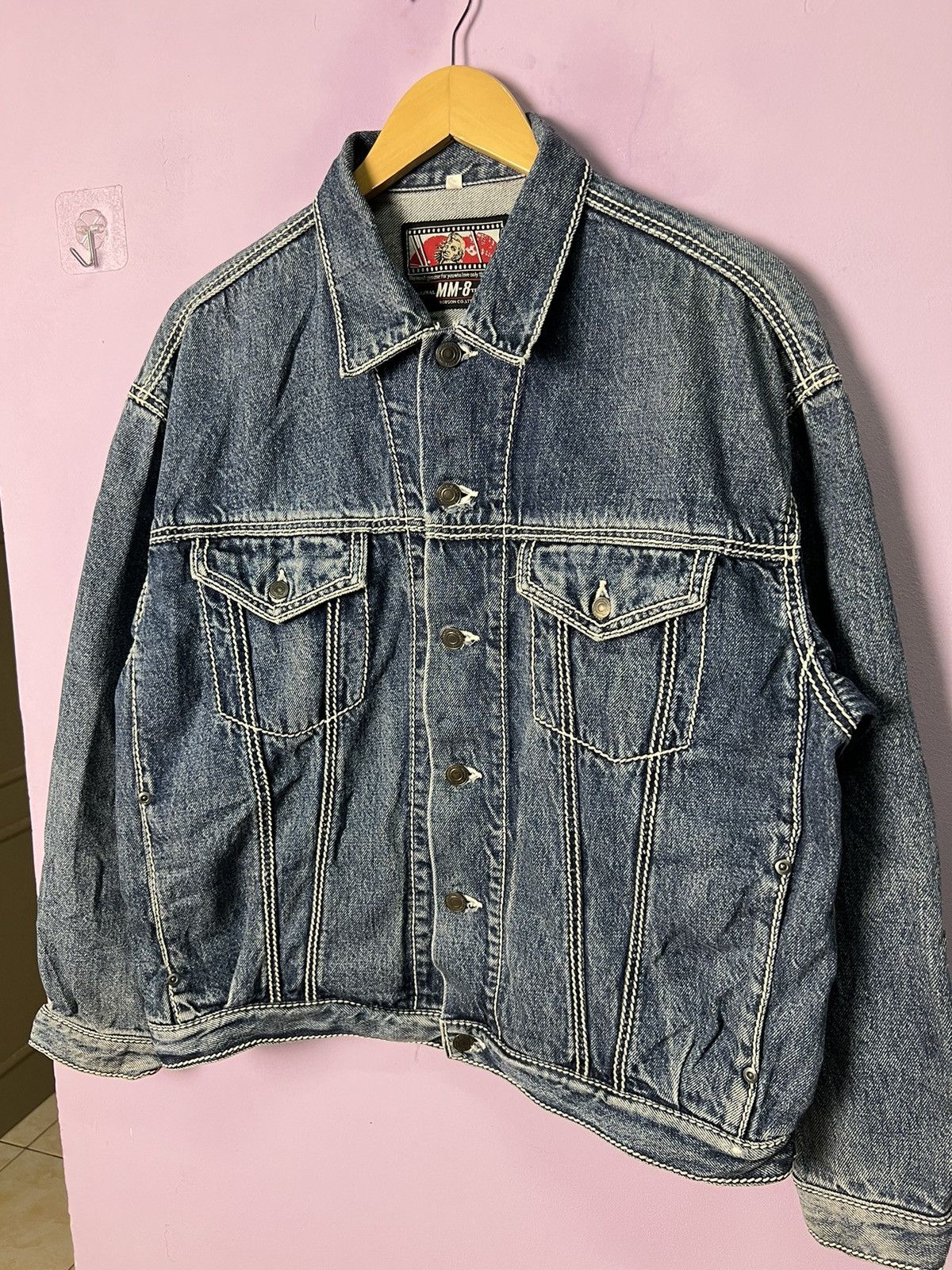 Japanese Brand 🔥Bobson MM-8 Denim Trucker Size US M / EU 48-50 / 2 - 5 Thumbnail