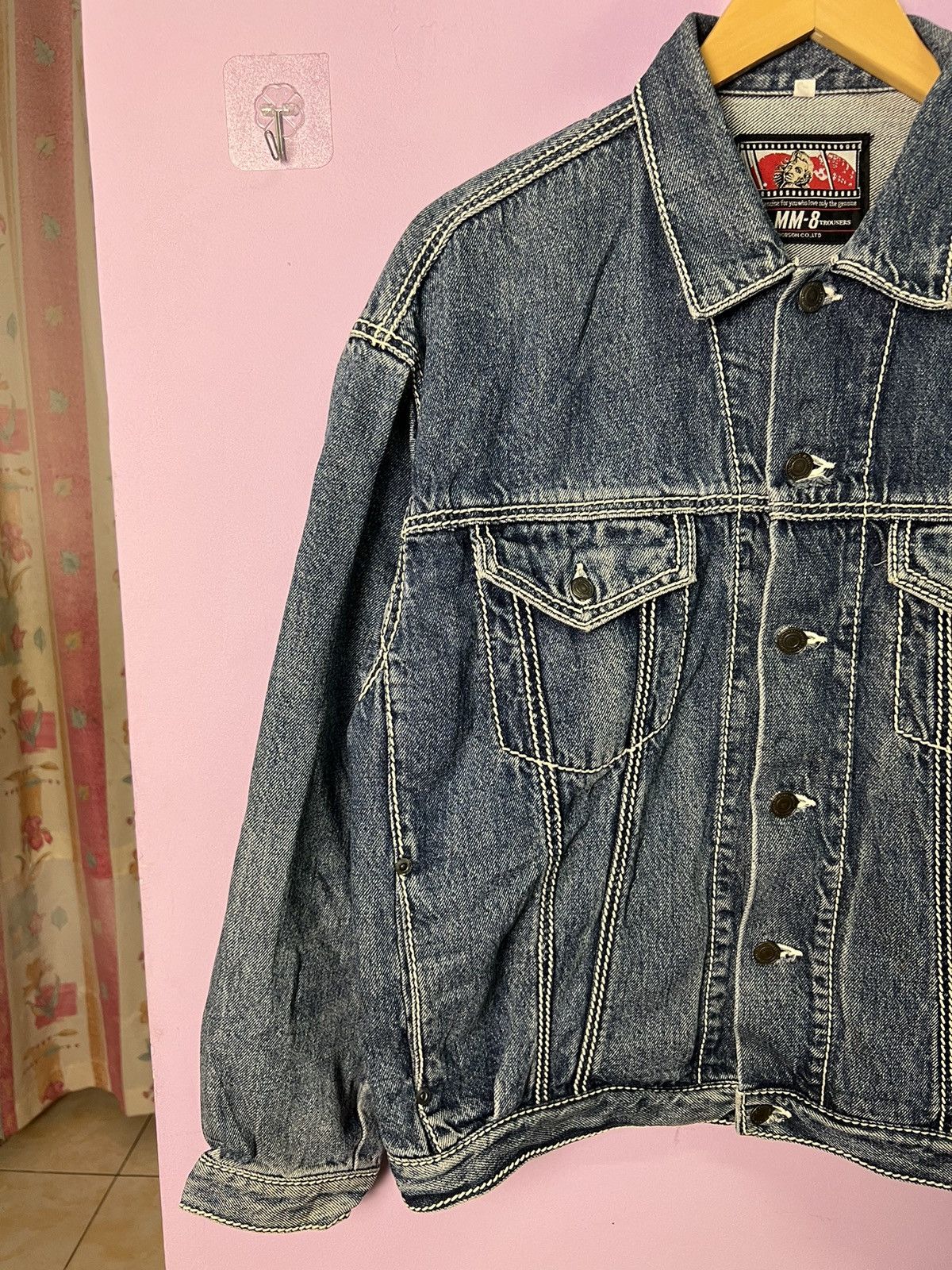 Japanese Brand 🔥Bobson MM-8 Denim Trucker Size US M / EU 48-50 / 2 - 3 Thumbnail