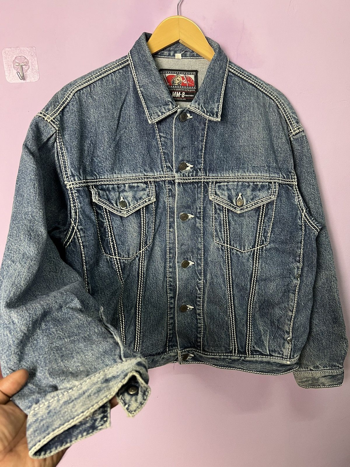 Japanese Brand 🔥Bobson MM-8 Denim Trucker Size US M / EU 48-50 / 2 - 1 Thumbnail