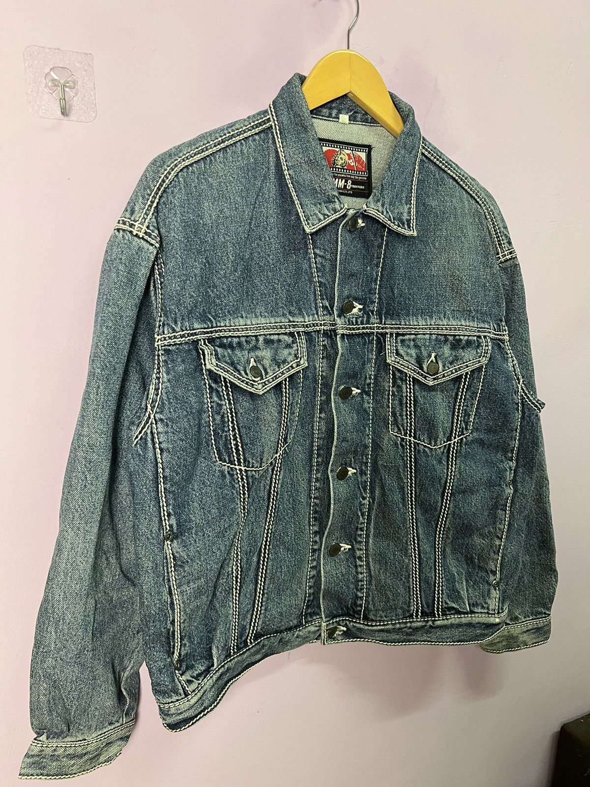 Japanese Brand 🔥Bobson MM-8 Denim Trucker Size US M / EU 48-50 / 2 - 6 Thumbnail