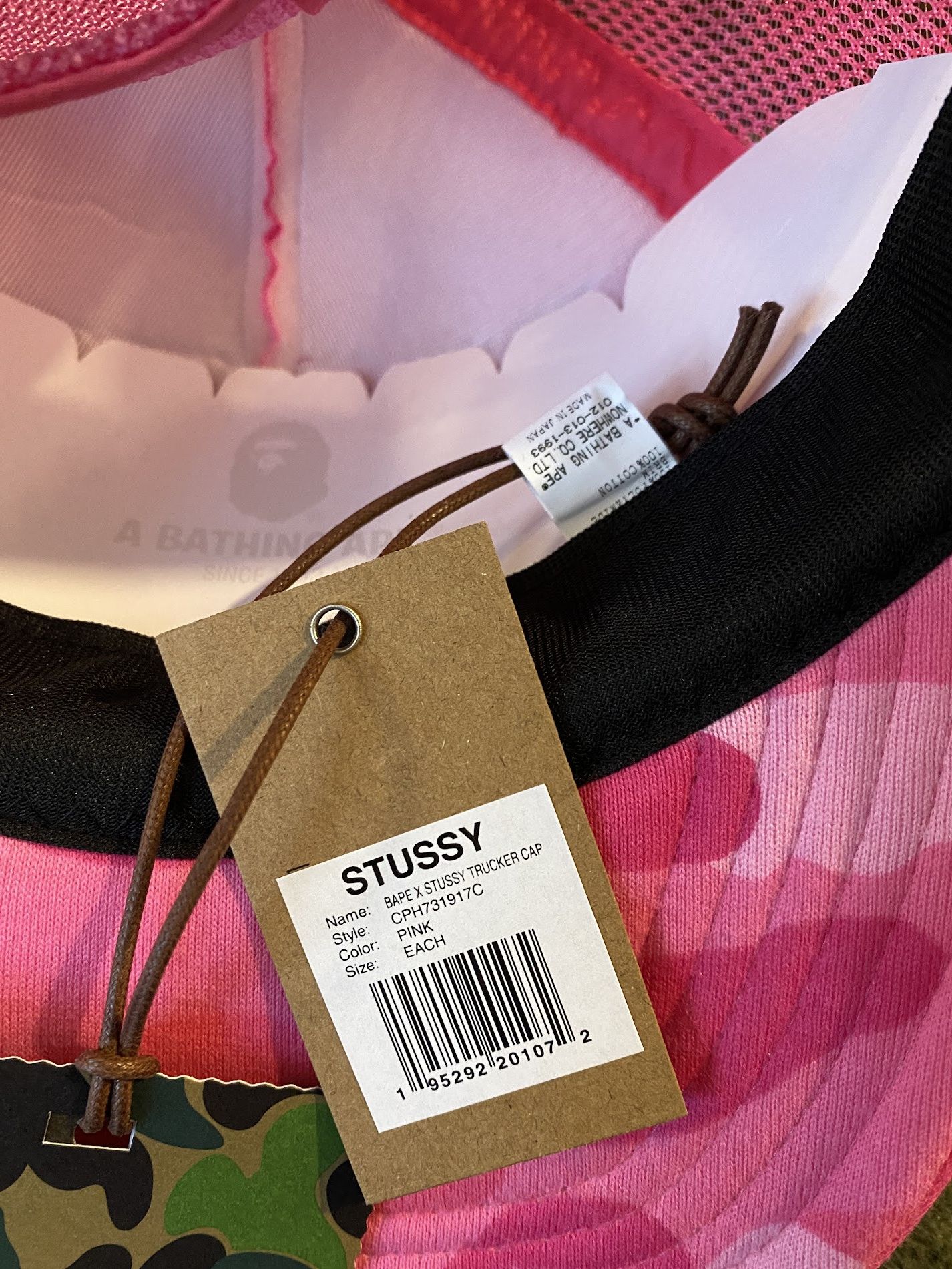 Bape × Stussy BAPE x STUSSY TRUCKER CAP (SS22) Size ONE SIZE - 5 Thumbnail