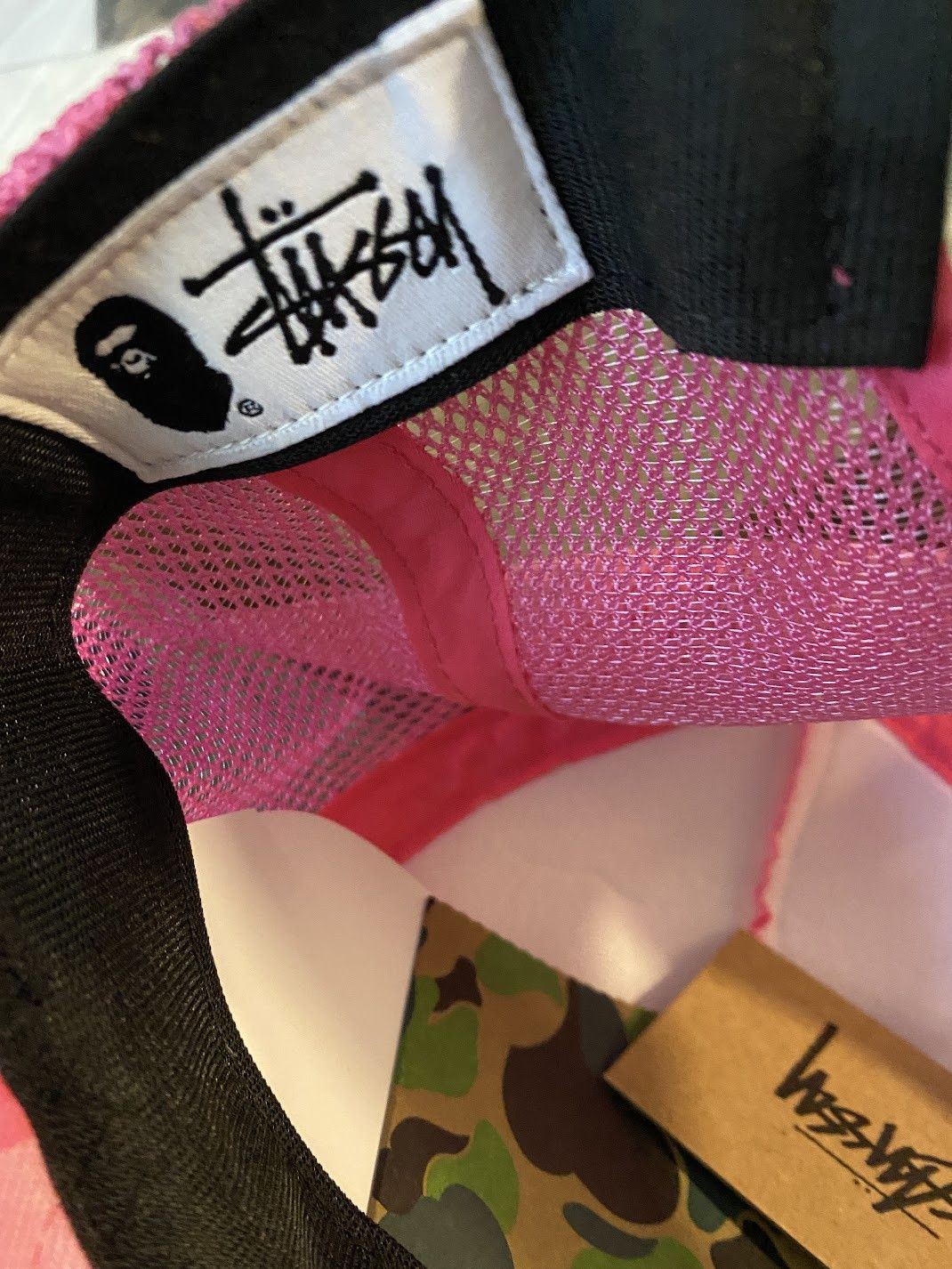 Bape × Stussy BAPE x STUSSY TRUCKER CAP (SS22) Size ONE SIZE - 4 Thumbnail
