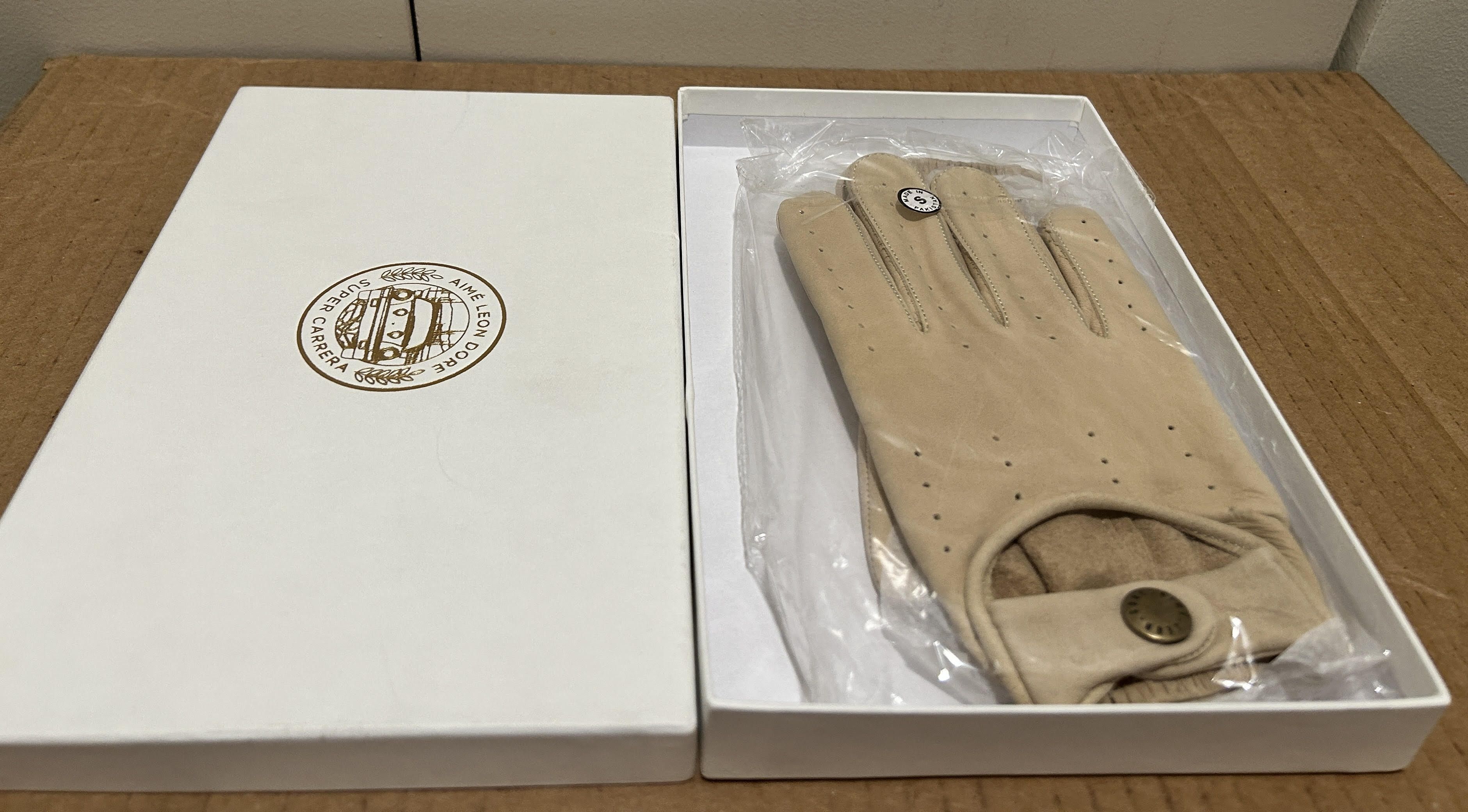 Aime Leon Dore × Porsche Design (SMALL) 911SC Leather Driving Gloves Twill Size ONE SIZE - 1 Thumbnail