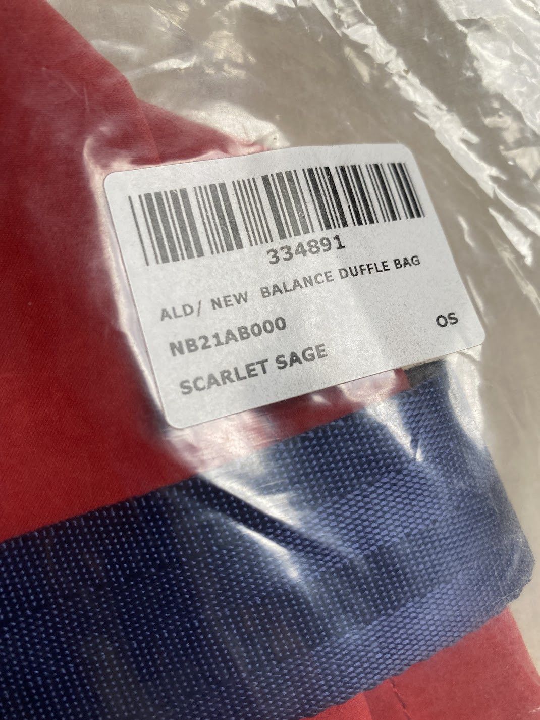 Aime Leon Dore × New Balance New Balance × Aime Leon Dore ALD Duffle Bag (RED) Holdall Size ONE SIZE - 4 Thumbnail