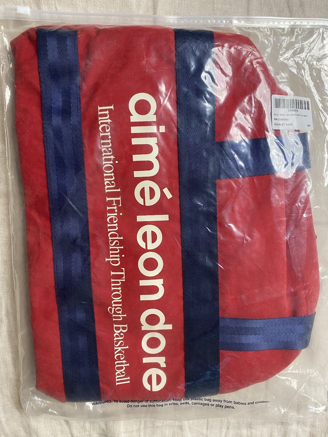 Aime Leon Dore × New Balance New Balance × Aime Leon Dore ALD Duffle Bag (RED) Holdall Size ONE SIZE - 2 Thumbnail