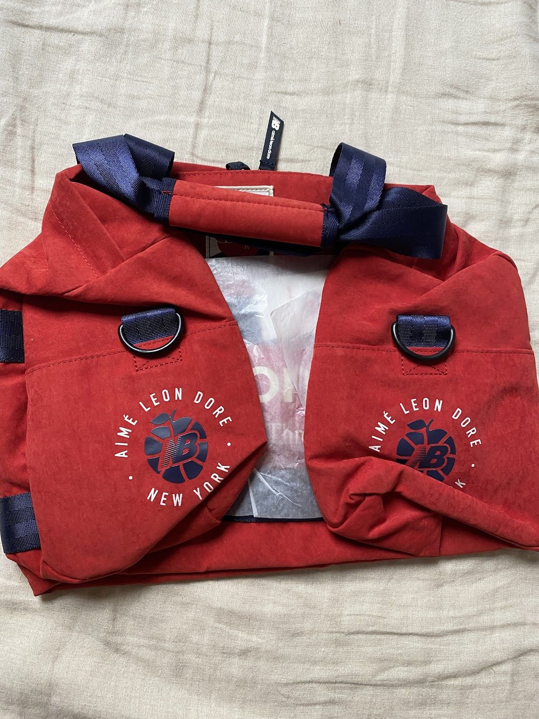 Aime Leon Dore × New Balance New Balance × Aime Leon Dore ALD Duffle Bag (RED) Holdall Size ONE SIZE - 5 Thumbnail