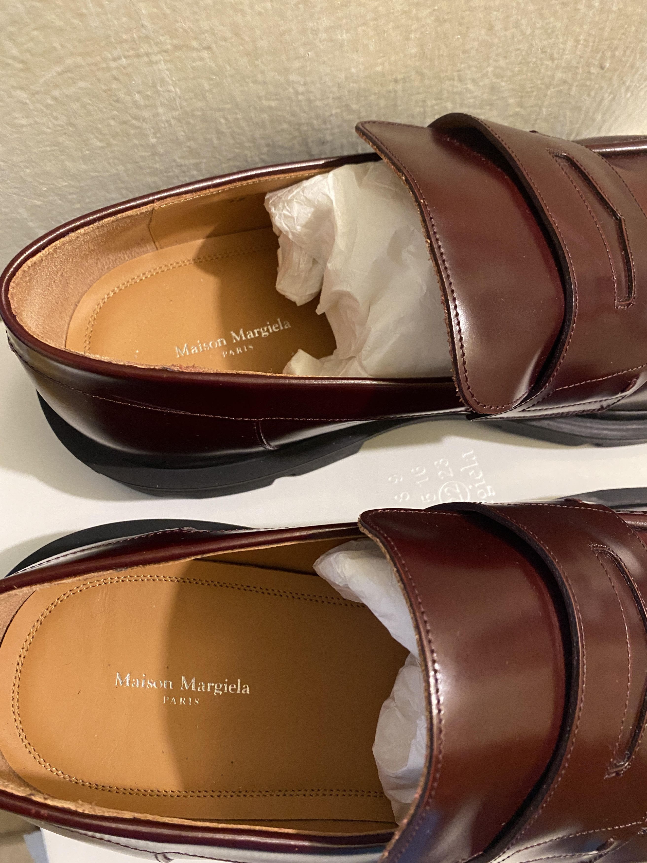 Maison Margiela maison margiela lug brown loafer penny leather chunky Size US 10 / EU 43 - 4 Thumbnail