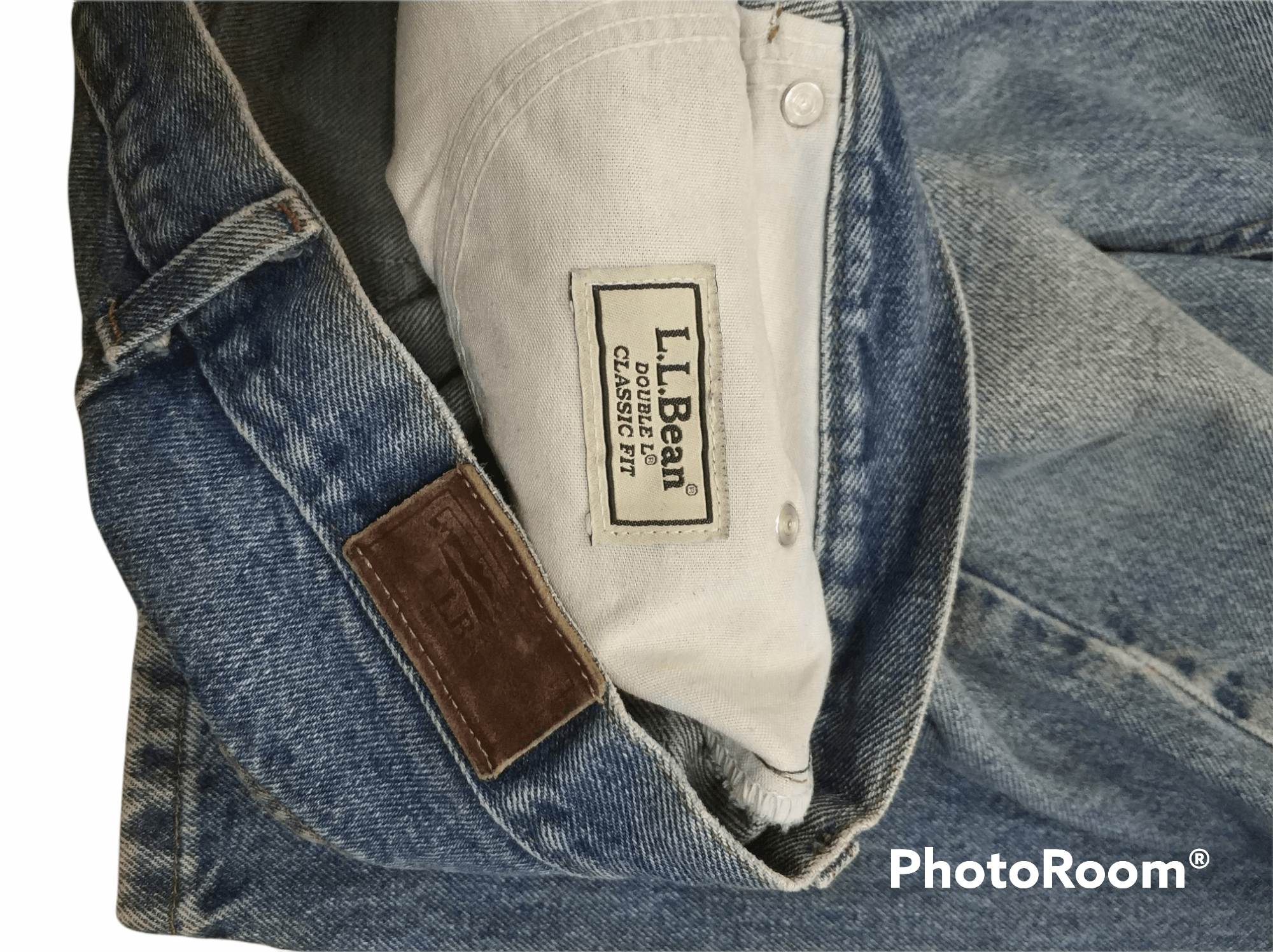 L.L. Bean 🔥Vintage Distressed Denim LL Bean Size US 33 - 8 Thumbnail