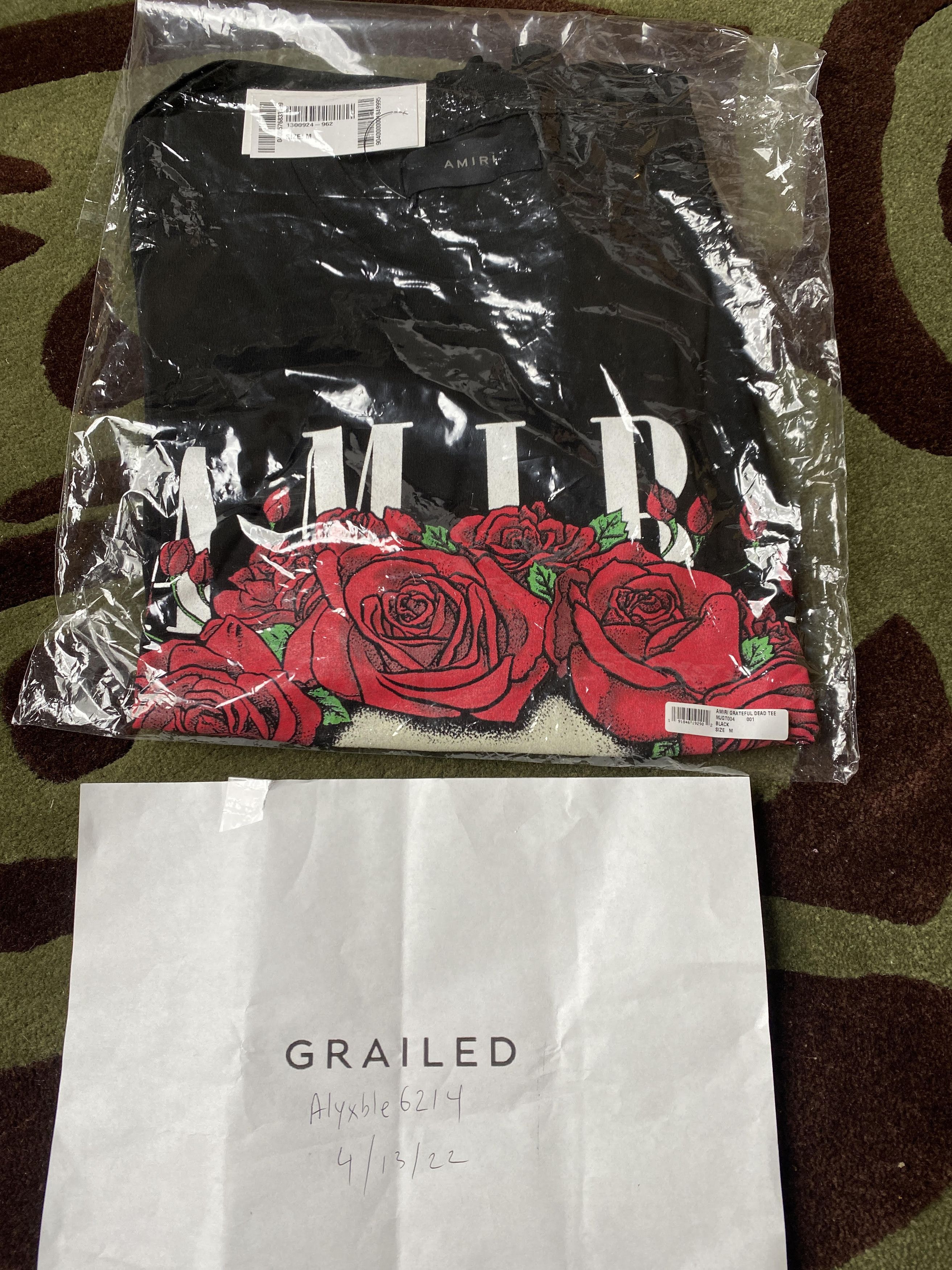 Amiri amiri Grateful Dead Skull Tee T-shirt Black size Medium Size US M / EU 48-50 / 2 - 9 Thumbnail