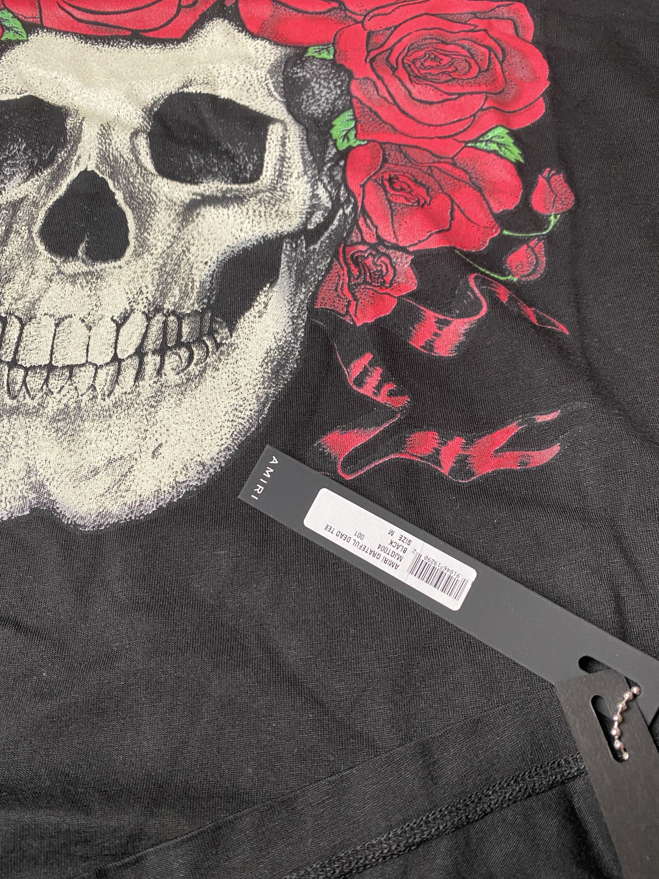 Amiri amiri Grateful Dead Skull Tee T-shirt Black size Medium Size US M / EU 48-50 / 2 - 15 Thumbnail