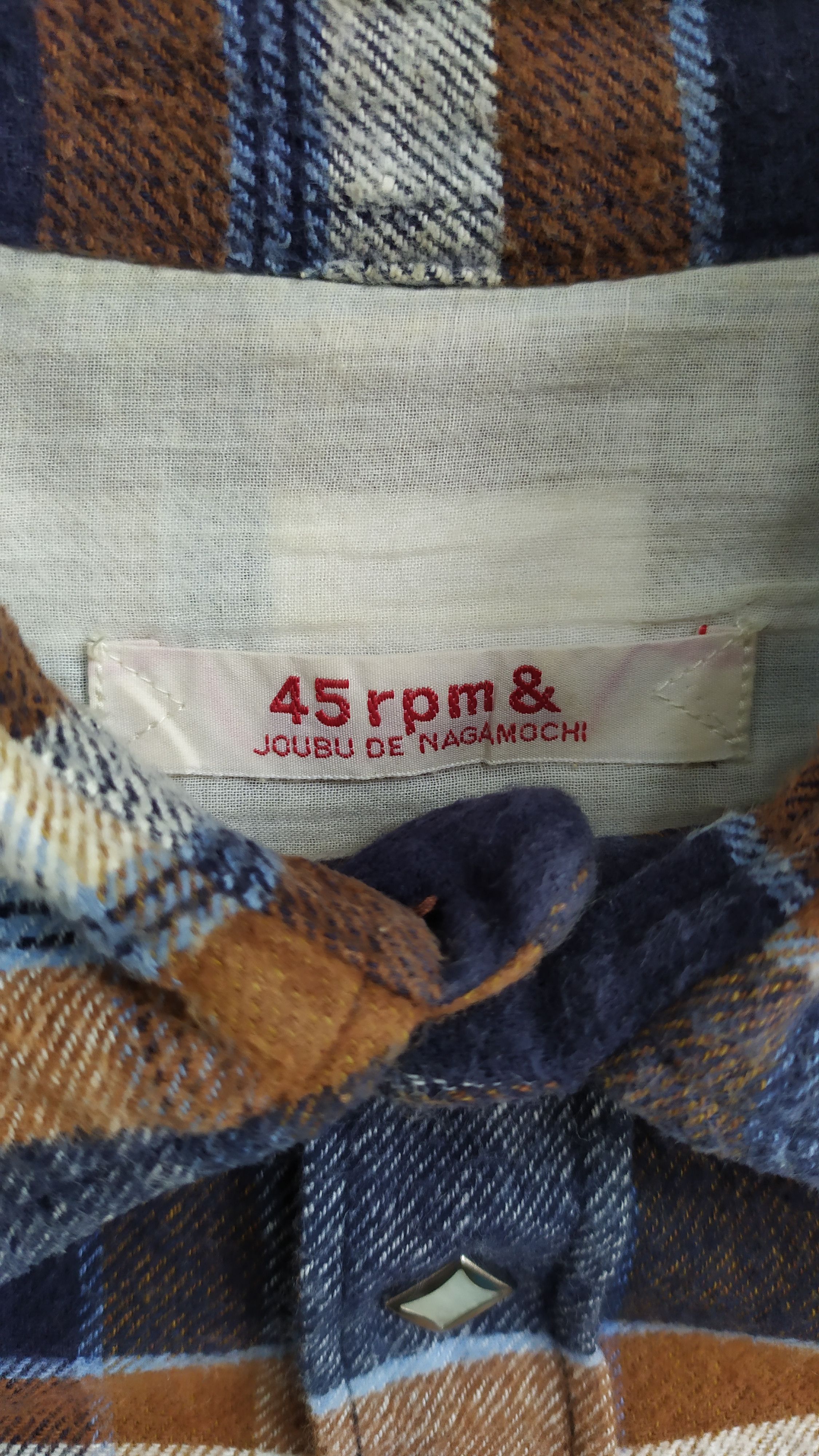 45rpm 45rpm western flannel shirt size 3 Size US M / EU 48-50 / 2 - 12 Thumbnail