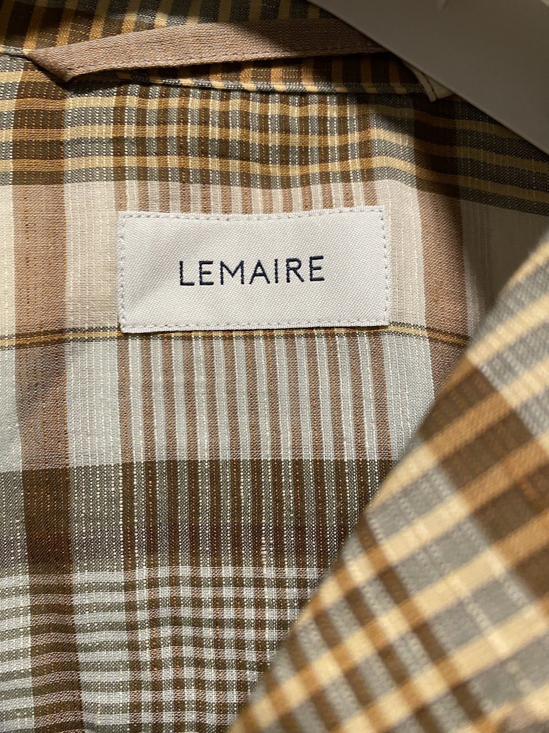 Lemaire Lemaire checked camp collar linen cotton shirt size IT 48 Size US M / EU 48-50 / 2 - 3 Thumbnail