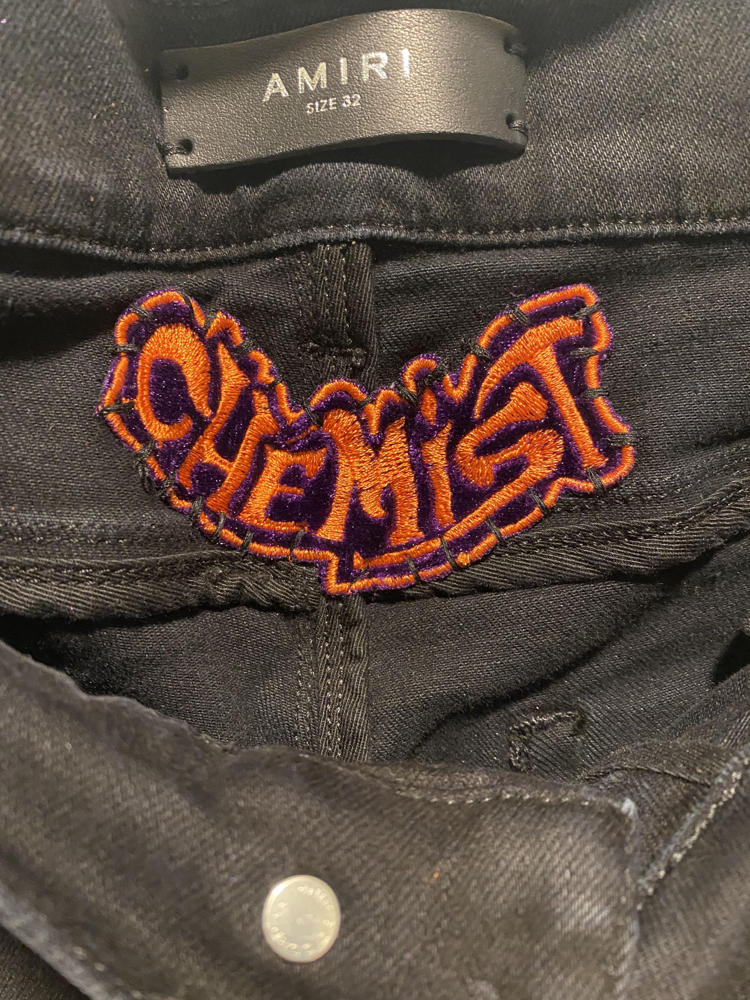 Amiri AMIRI Chemist Leather Stars Jean Orange / Black size 32 Size US 32 / EU 48 - 5 Thumbnail