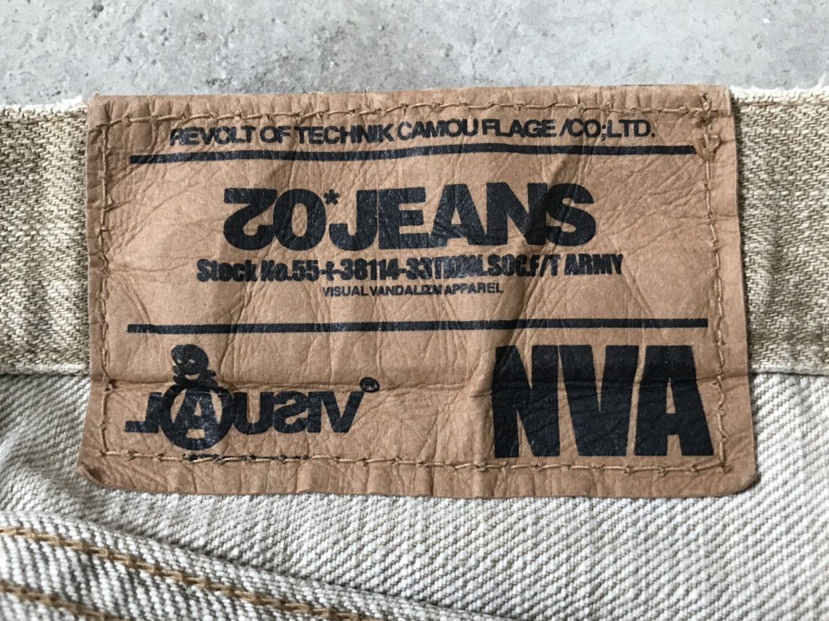 Japanese Brand tek*ONE Agriculture Visual Vandalizm Denim Jeans Size US 32 / EU 48 - 6 Thumbnail