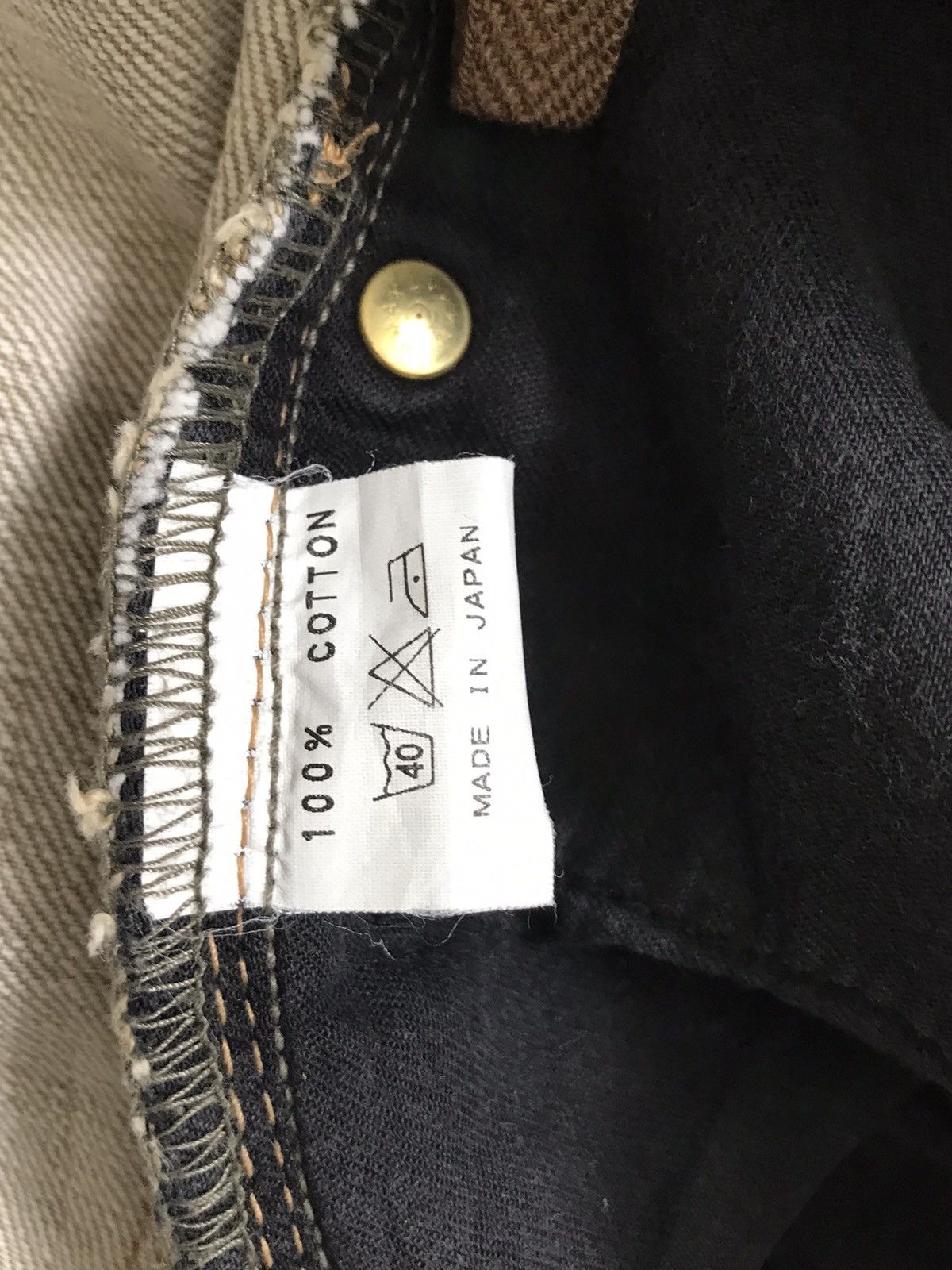 Japanese Brand tek*ONE Agriculture Visual Vandalizm Denim Jeans Size US 32 / EU 48 - 9 Thumbnail