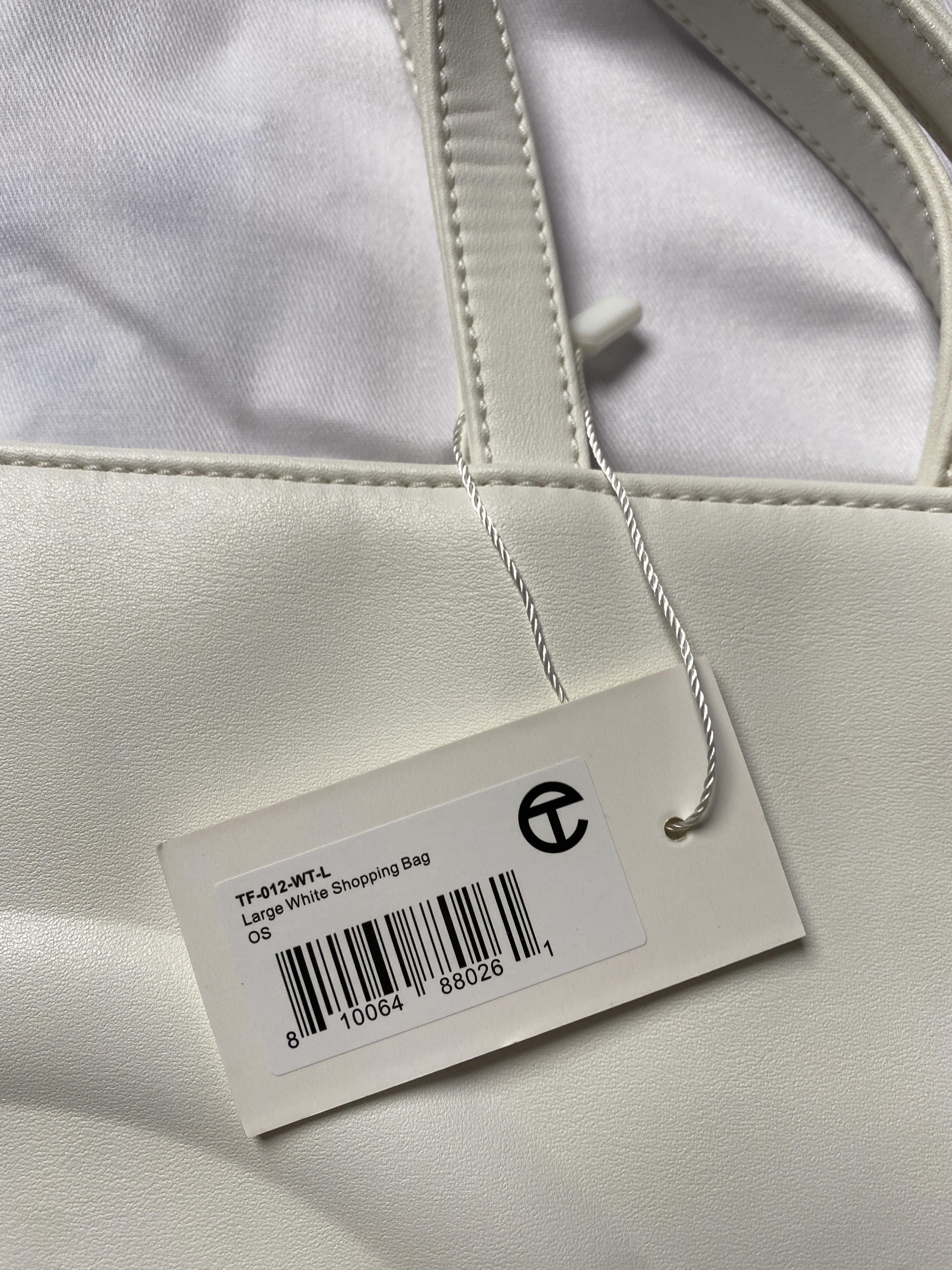 Telfar telfar white large shopping bag tote Size ONE SIZE - 3 Thumbnail