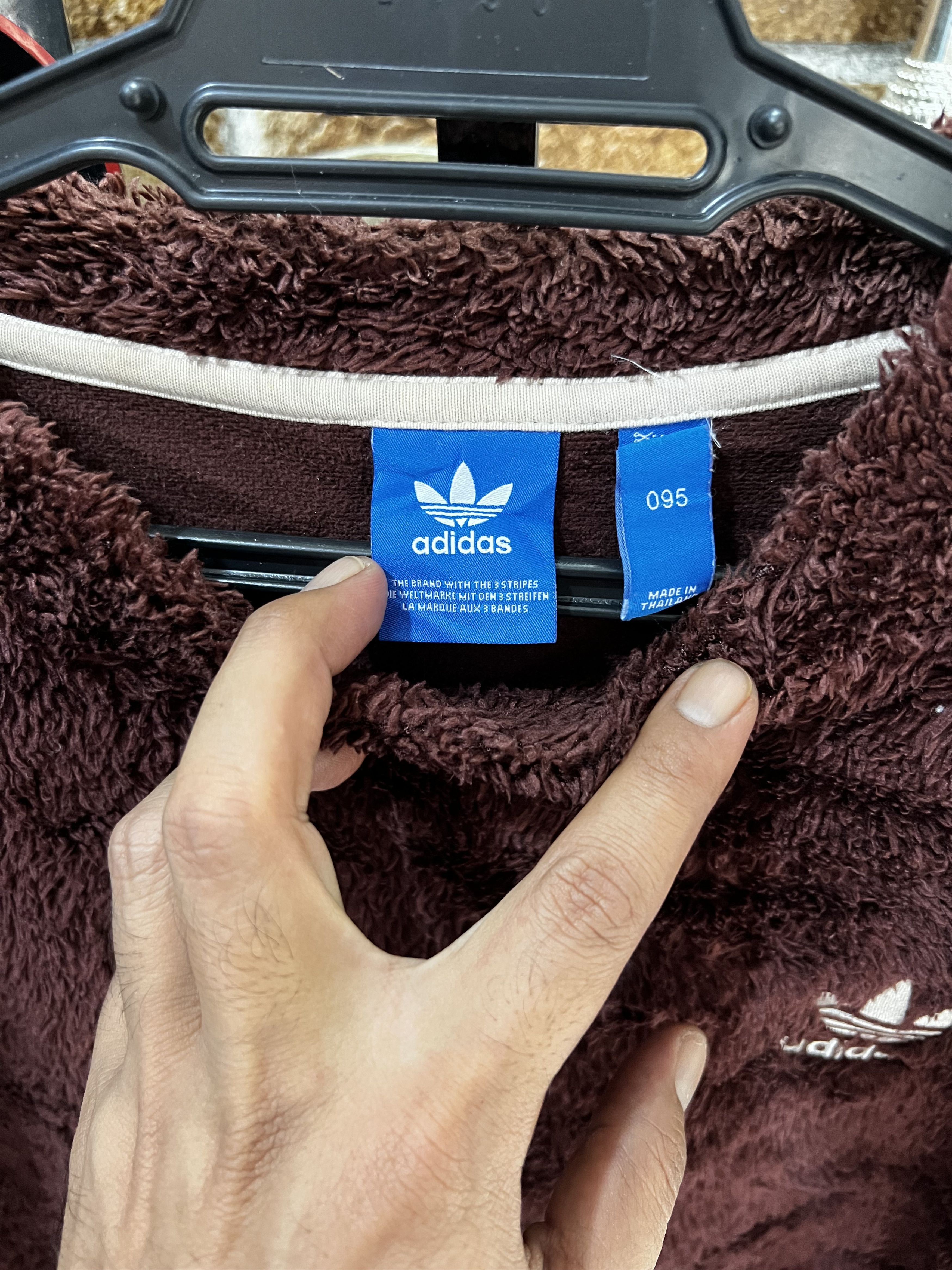 Adidas 🔥Vintage Adidas Deep Pile Faux Fur Sweatshirts Size US M / EU 48-50 / 2 - 9 Thumbnail