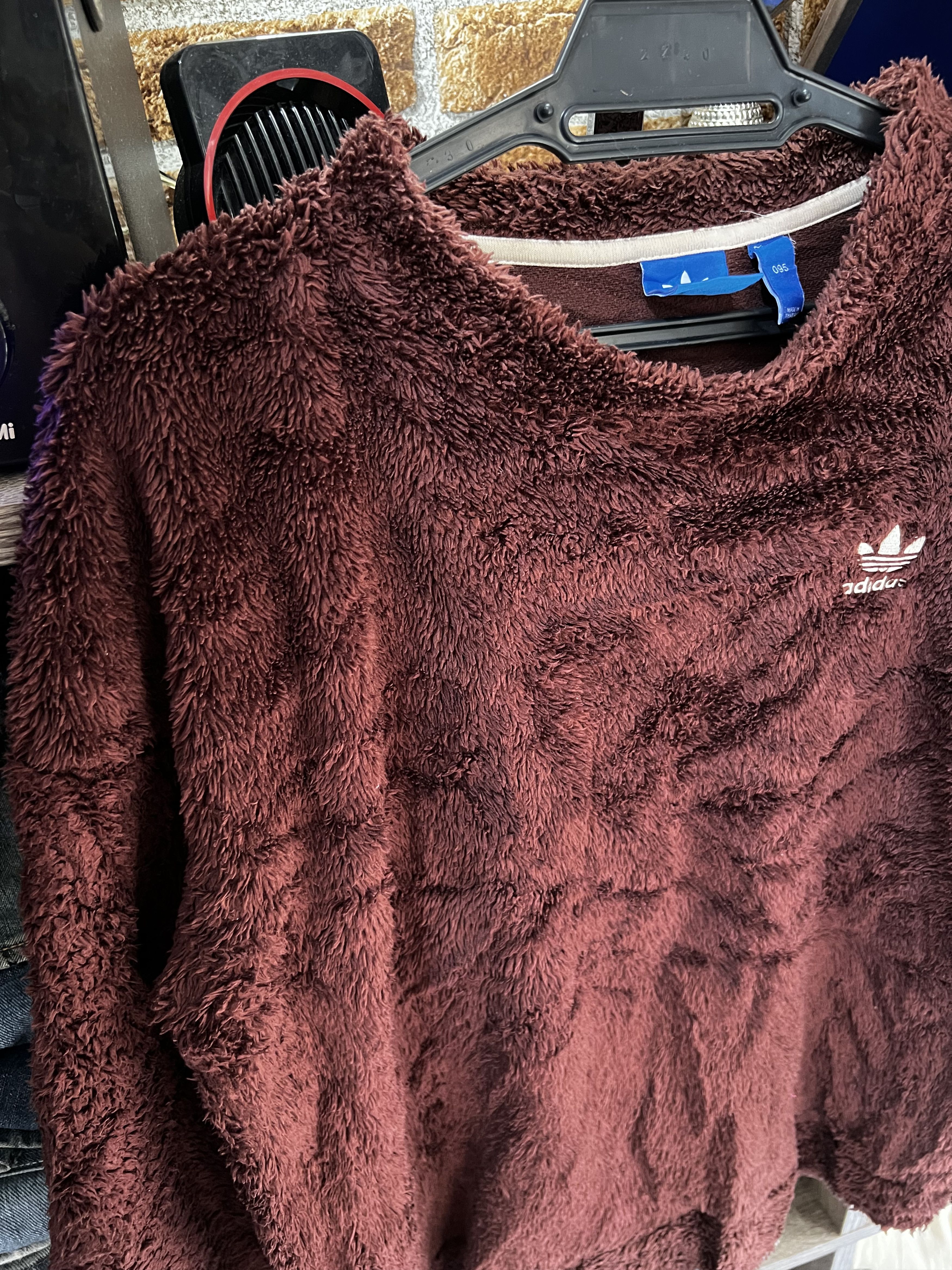 Adidas 🔥Vintage Adidas Deep Pile Faux Fur Sweatshirts Size US M / EU 48-50 / 2 - 8 Thumbnail