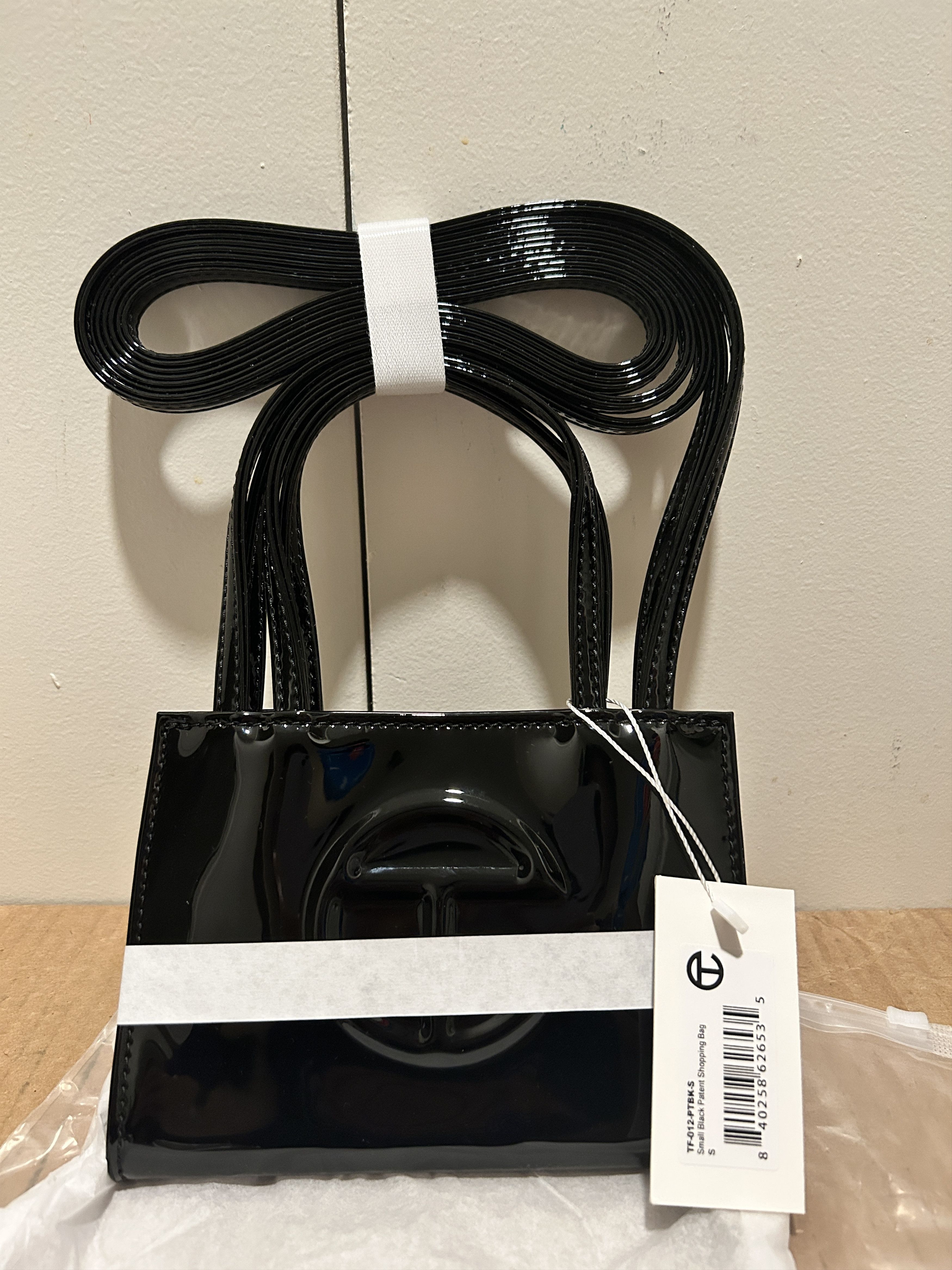 Medium Shopping Bag - Black Patent