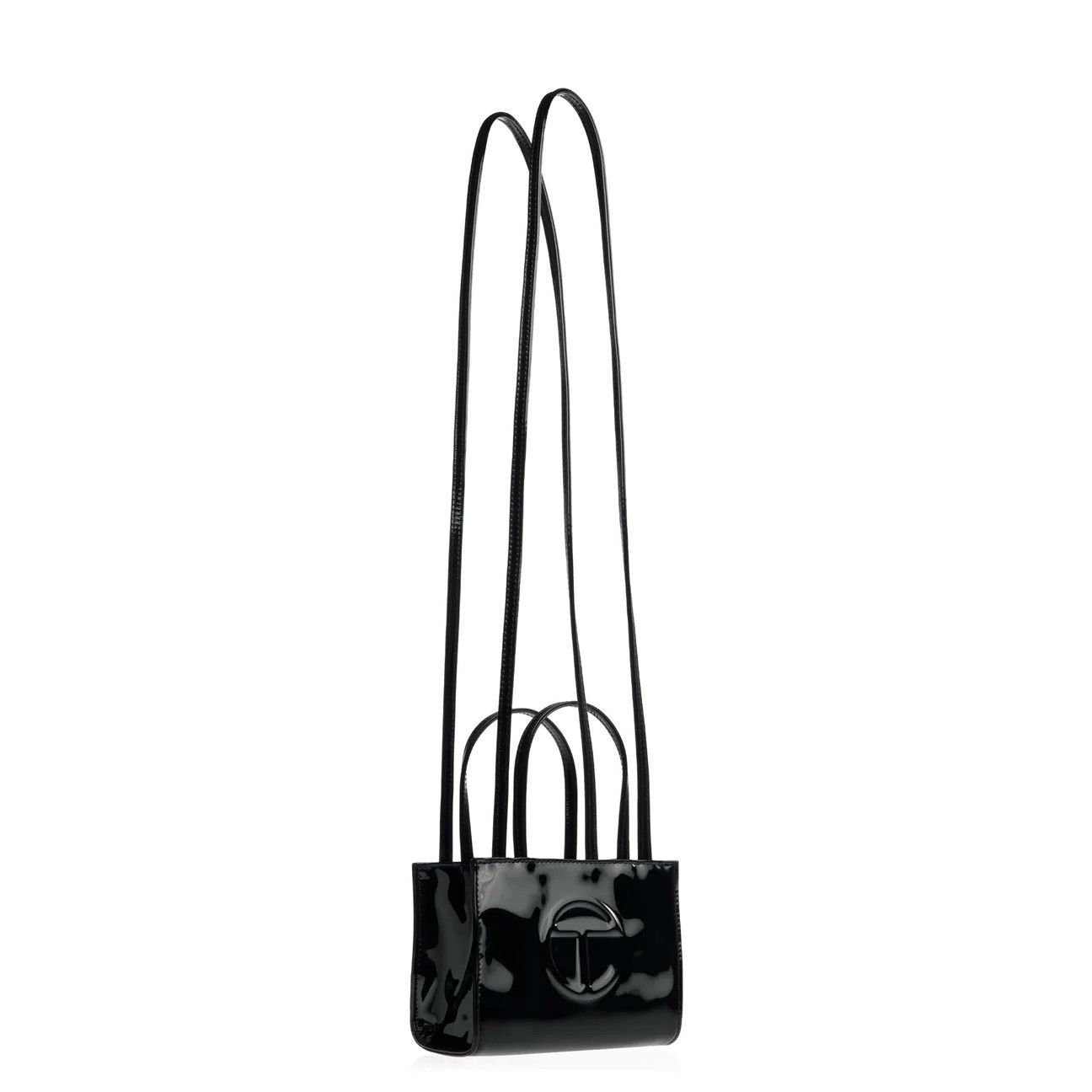 Telfar Small Black Patent Shopping Bag Size ONE SIZE - 2 Thumbnail