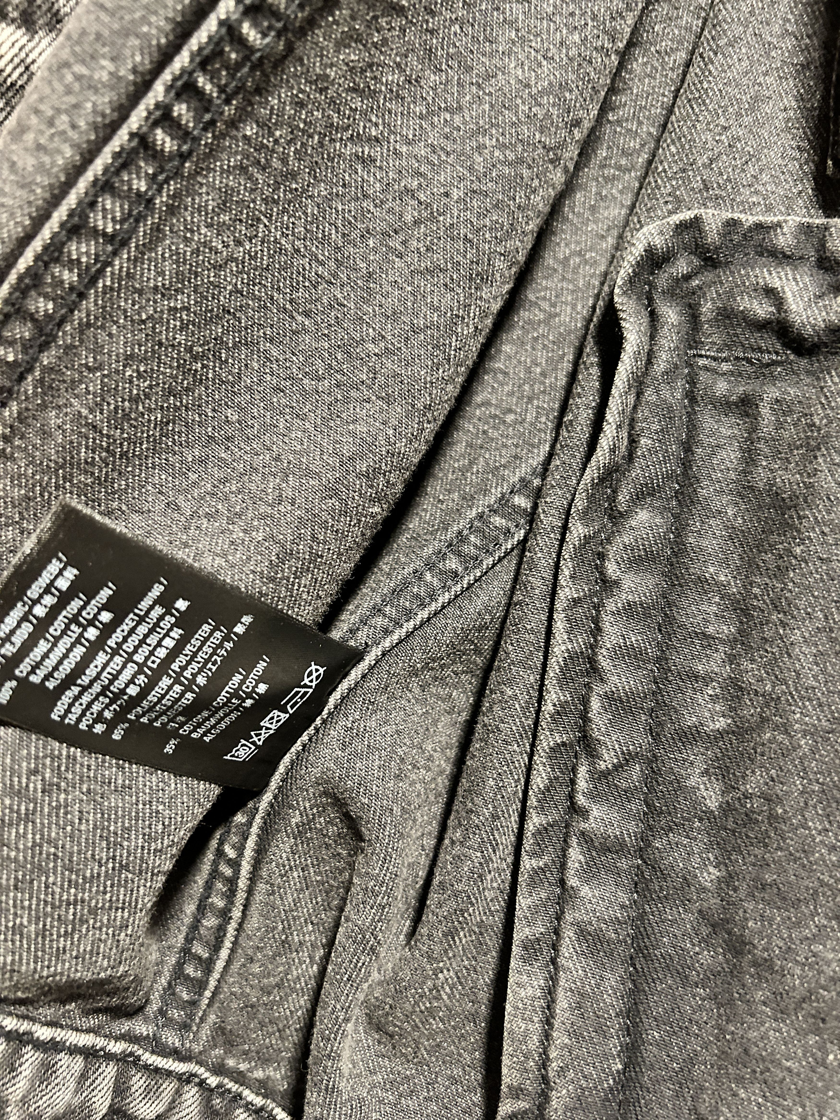 Balenciaga notre dome jacket denim black oversized printed Paris Size US M / EU 48-50 / 2 - 7 Thumbnail