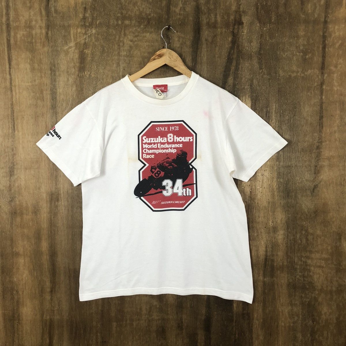 Coca Cola DLL Japan Track bike Suzuka 8 hours Coca Cola T-Shirt #020 Size US M / EU 48-50 / 2 - 1 Thumbnail