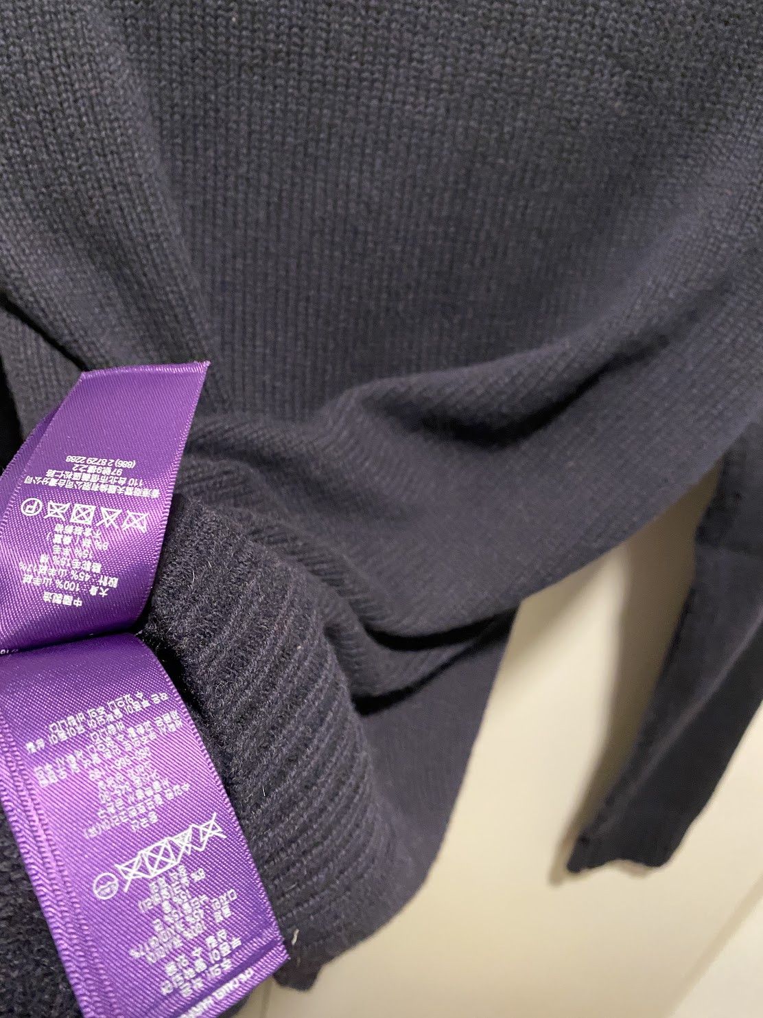 Ralph Lauren Purple Label Ralph Lauren purple label bear sweater knit navy cashmere Size US M / EU 48-50 / 2 - 9 Thumbnail