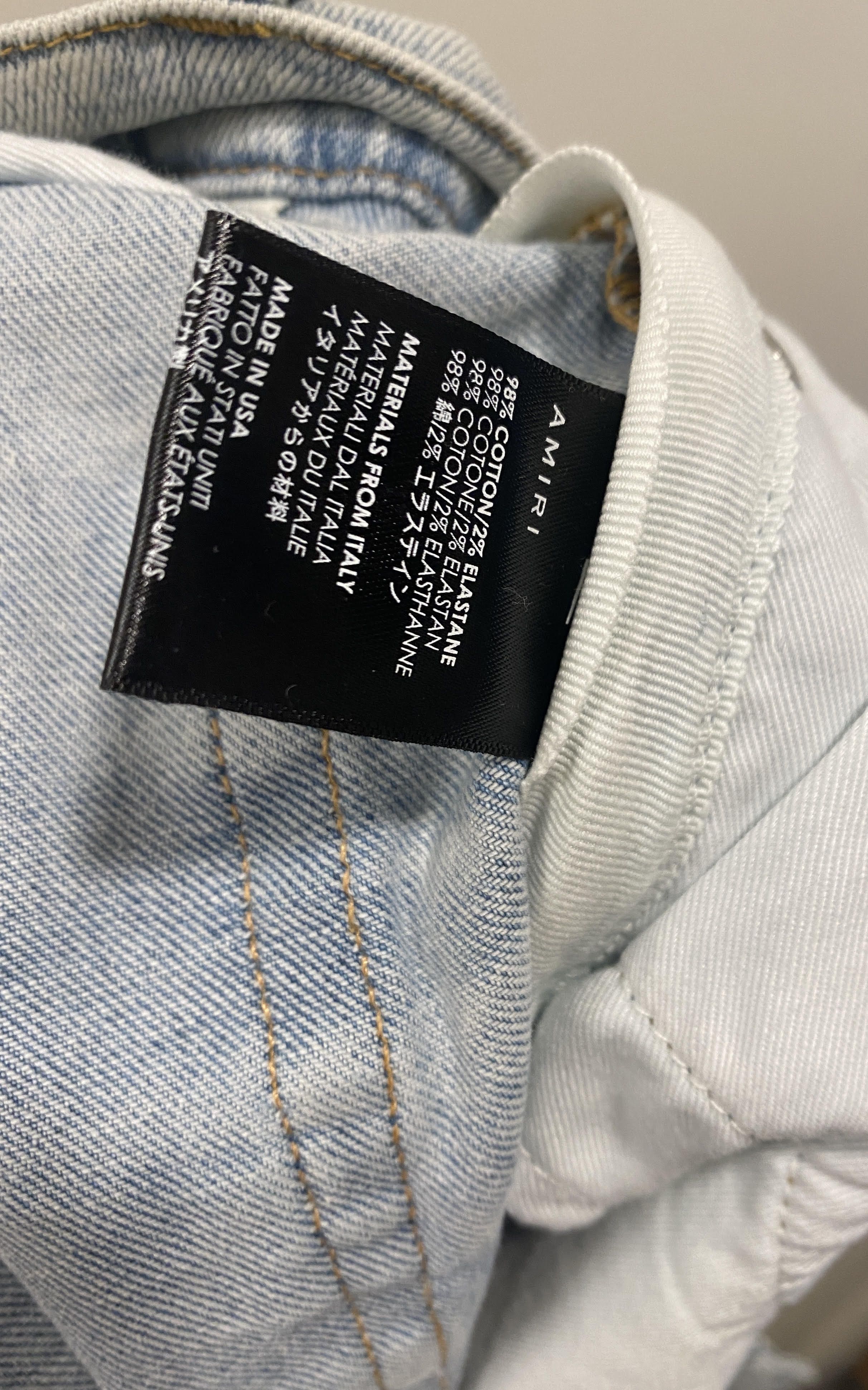 Amiri AMIRI Painter Tie Dye Patch Jean Sky Indigo Size US 32 / EU 48 - 7 Thumbnail