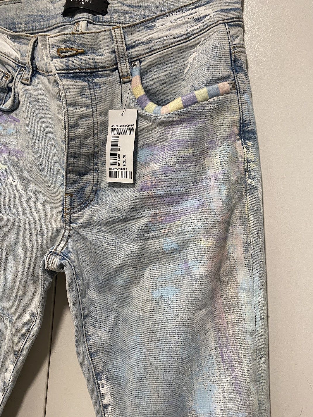 Amiri AMIRI Painter Tie Dye Patch Jean Sky Indigo Size US 32 / EU 48 - 9 Thumbnail