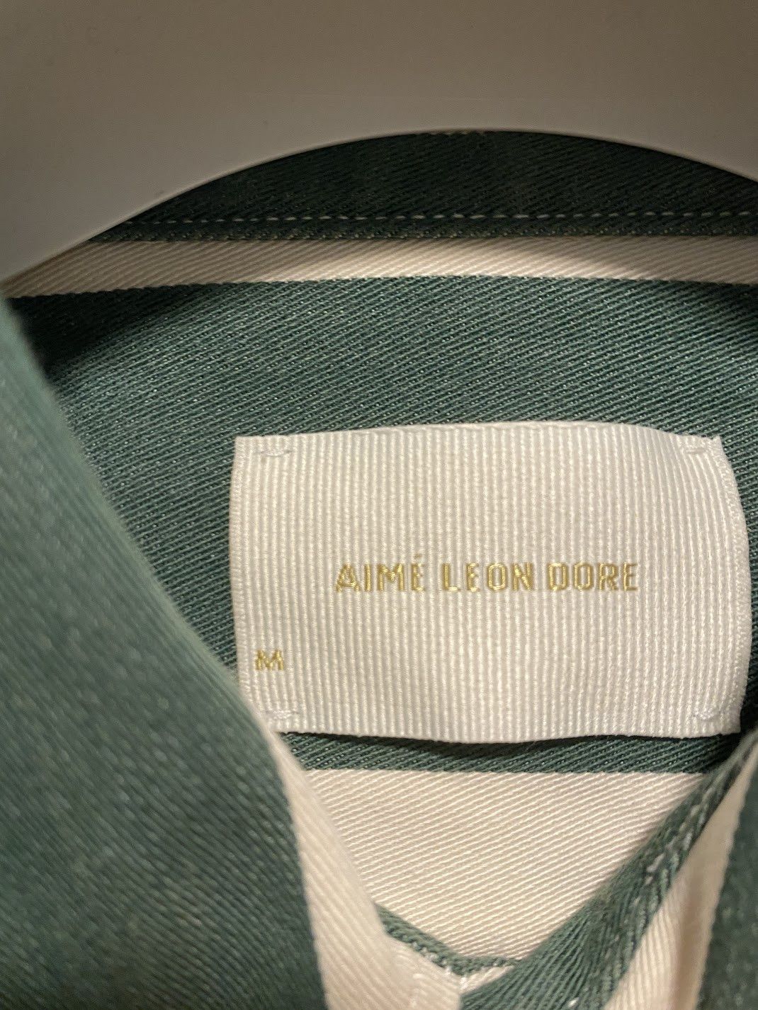 Aime Leon Dore Bold Stripe Short-sleeve Shirt size Medium Green Size US M / EU 48-50 / 2 - 2 Thumbnail