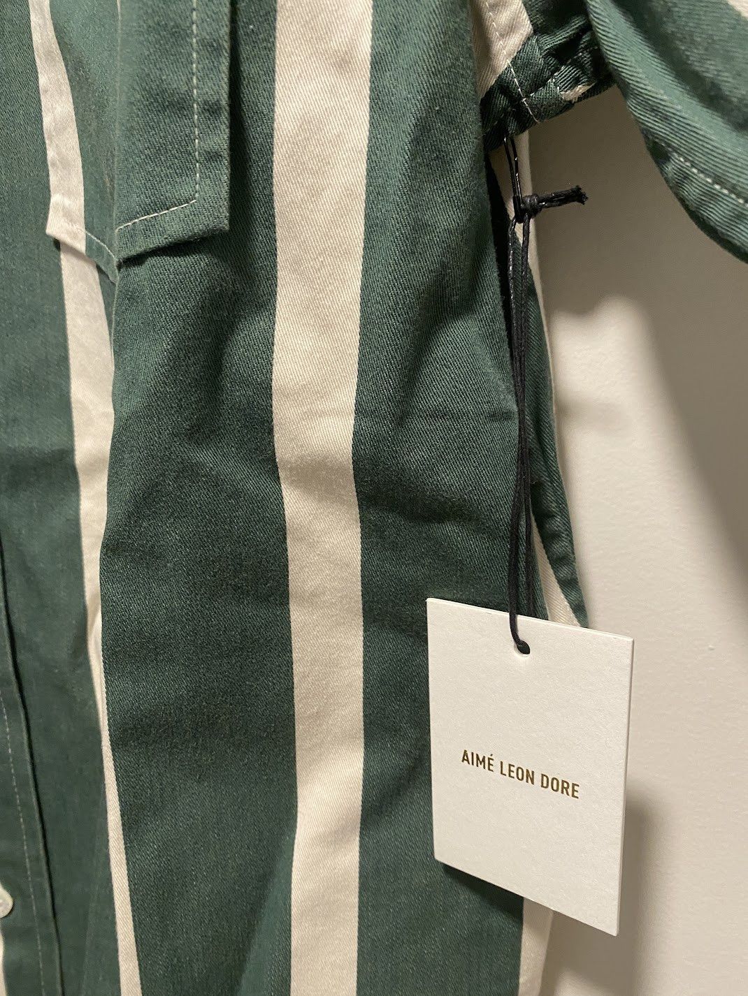 Aime Leon Dore Bold Stripe Short-sleeve Shirt size Medium Green Size US M / EU 48-50 / 2 - 3 Thumbnail