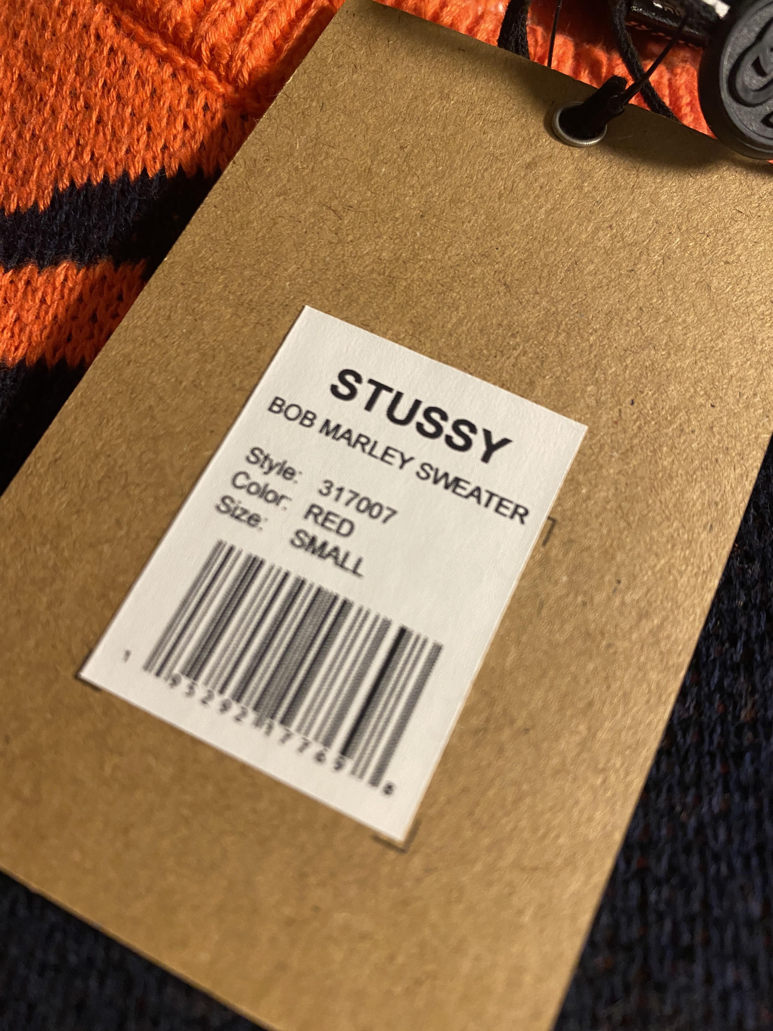 Bob Marley × Stussy Bob Marley x Stussy Sweater Knit Red Jumper Size US S / EU 44-46 / 1 - 7 Thumbnail
