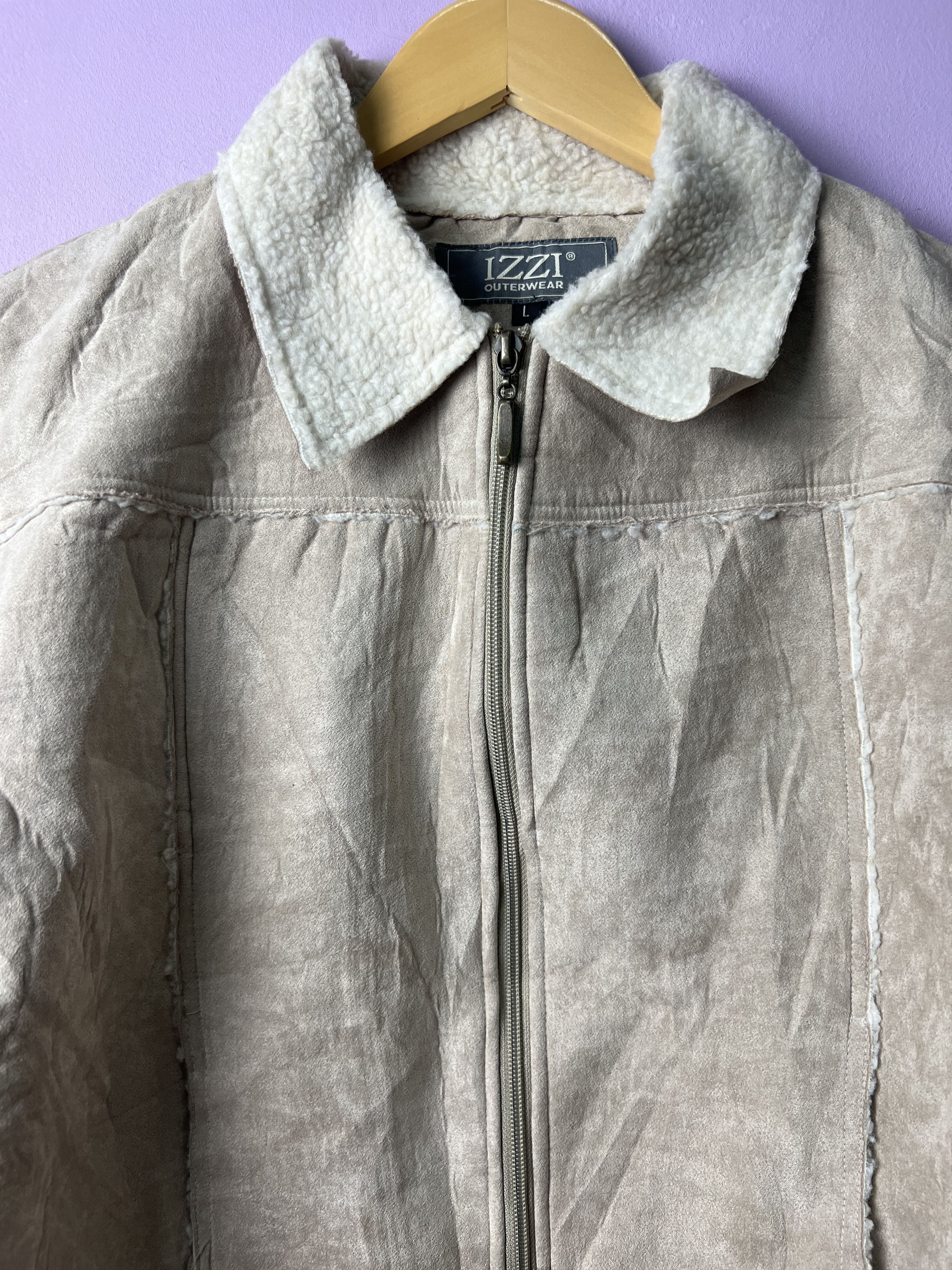 Other 🔥Izzi Light Suede Sherpa Jackets Size US M / EU 48-50 / 2 - 6 Thumbnail