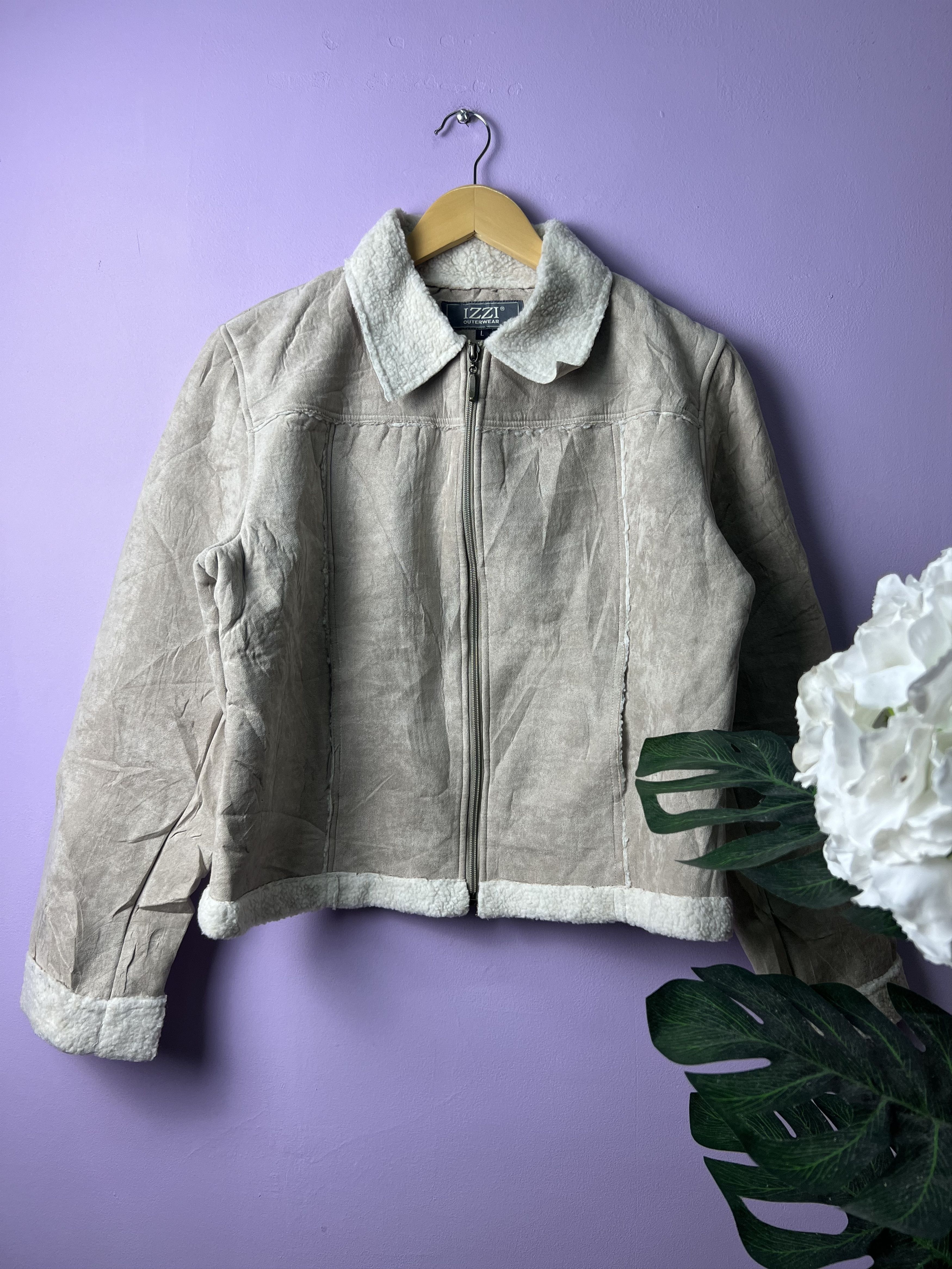🔥Izzi Light Suede Sherpa Jackets