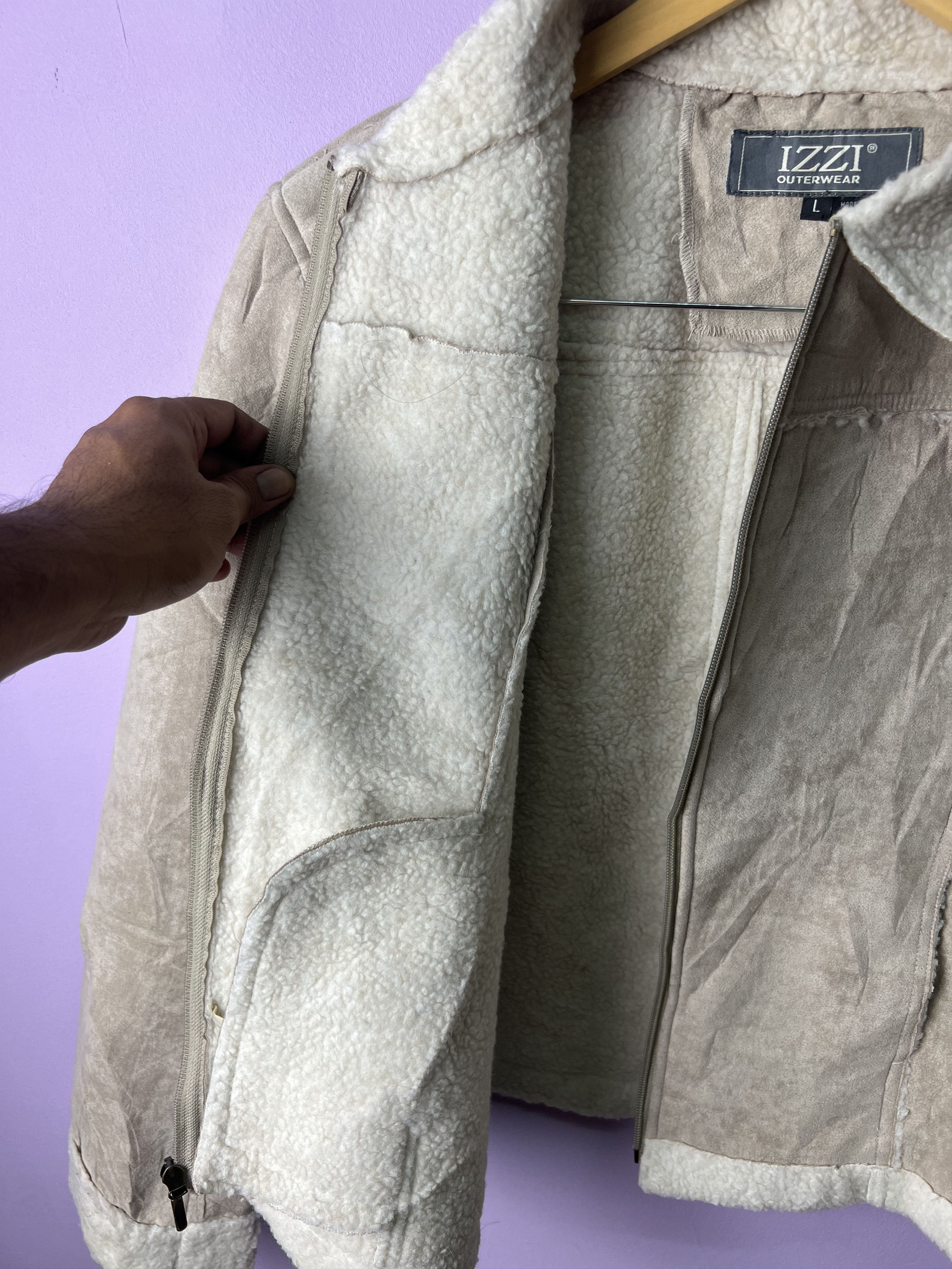 Other 🔥Izzi Light Suede Sherpa Jackets Size US M / EU 48-50 / 2 - 10 Thumbnail