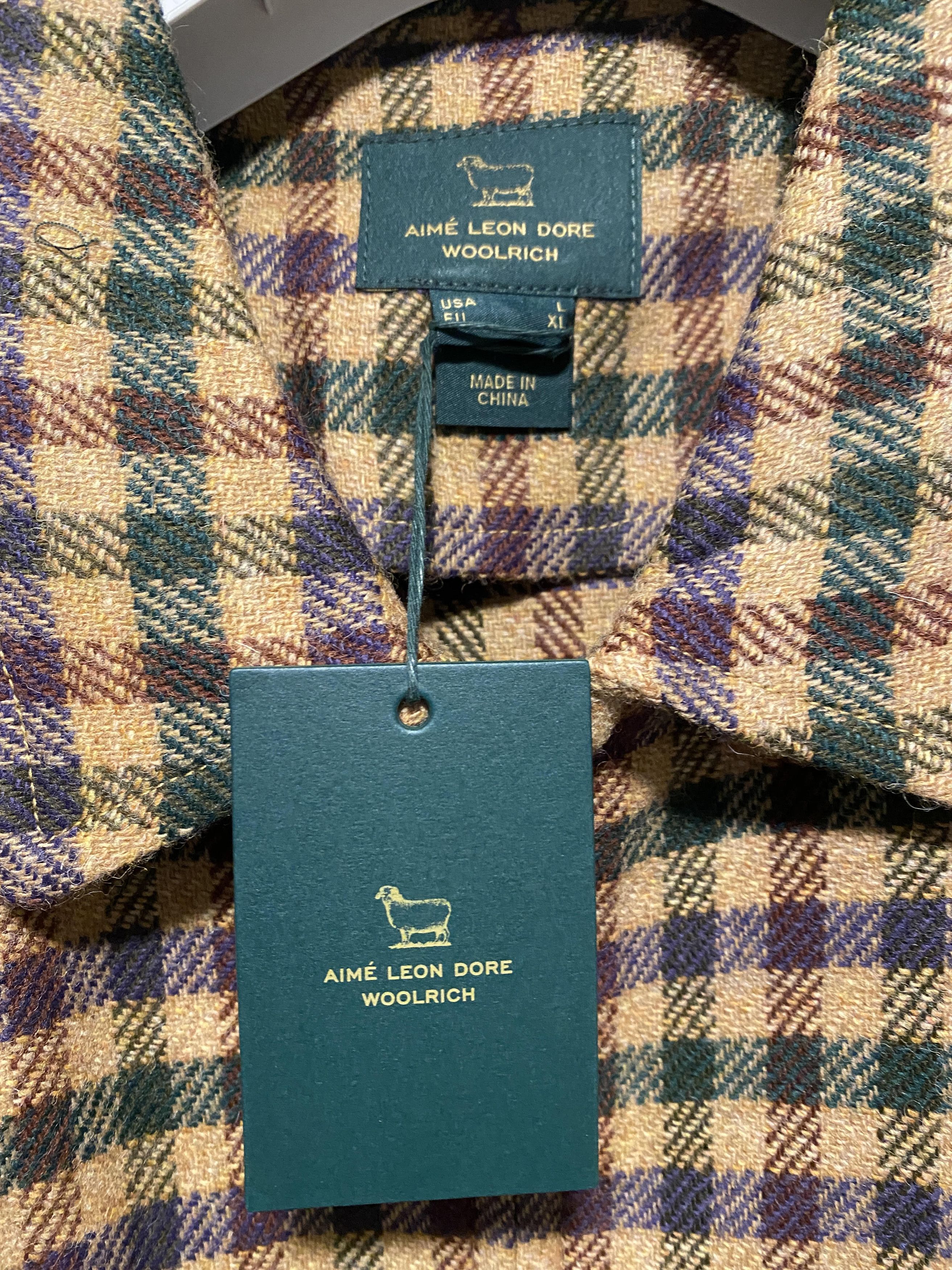 Aime Leon Dore × Woolrich Woolen Mills Woolrich Wool Flannel Overshirt Woolen Mills -spruce multi Size US L / EU 52-54 / 3 - 8 Thumbnail