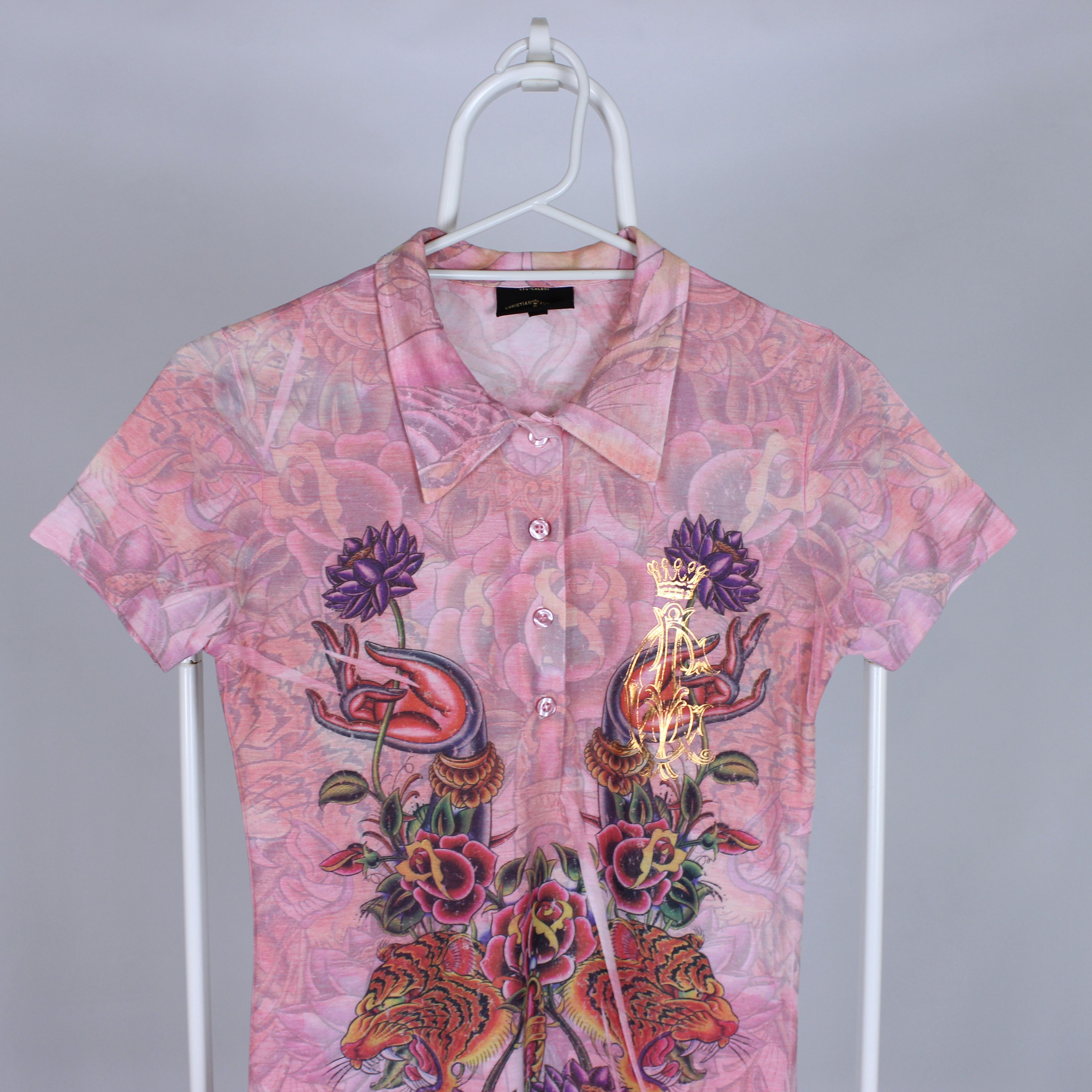 Christian Audigier Christian Audigier vintage blouses polo made in USA S Size S / US 4 / IT 40 - 2 Thumbnail