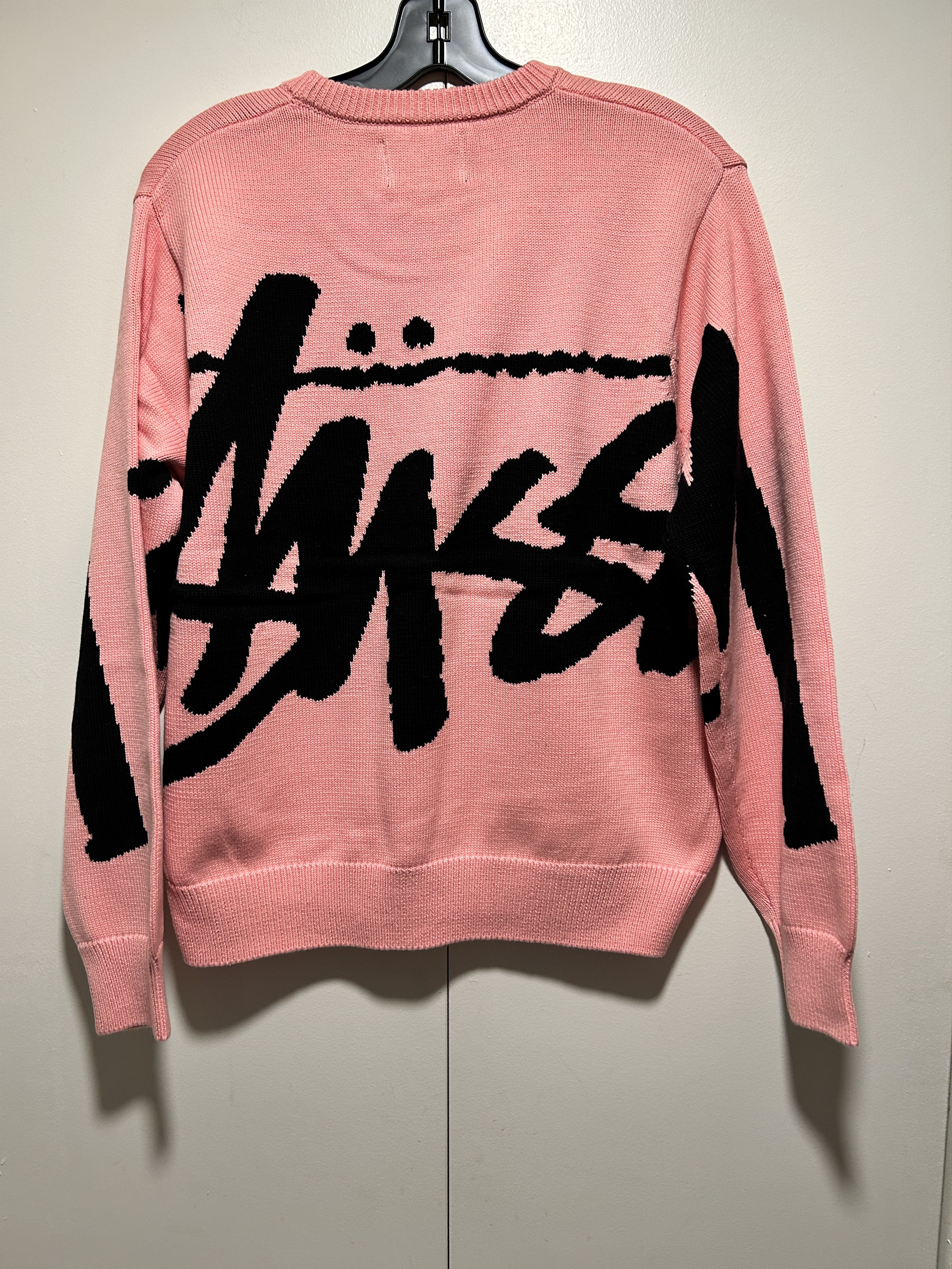 image of Stussy Stock Sweater in Pink, Men's (Size Small)