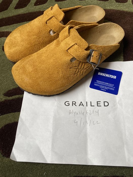 Stussy Birkenstock × Stussy BOSTON CLOG CARAMEL -2021 | Grailed